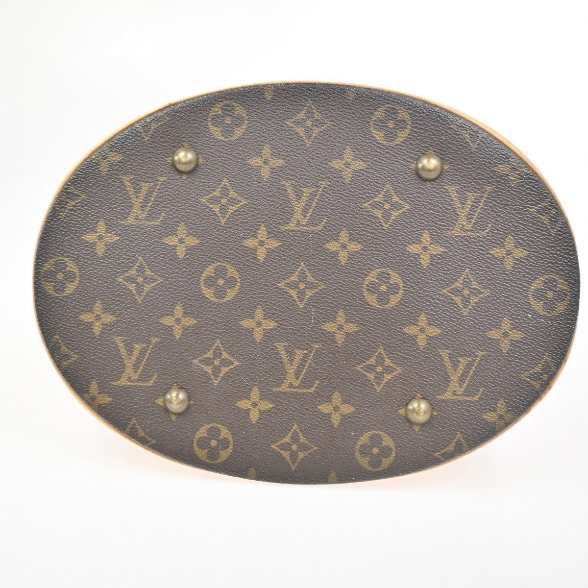 LOUIS VUITTON BUCKET GM Shoulder Tote Bag Monogram Leather Brown M42236 30CA848