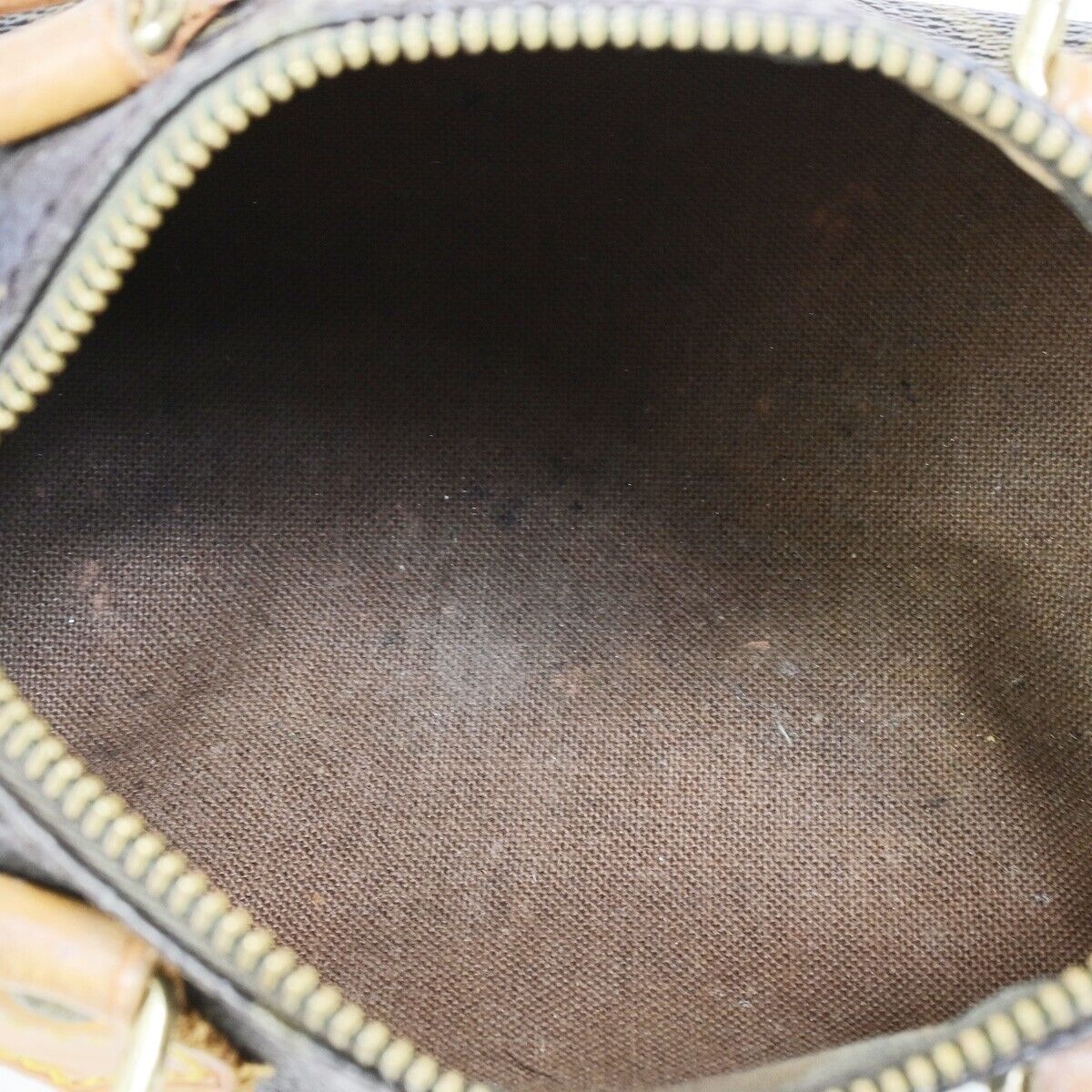 LOUIS VUITTON Mini Speedy Hand Bag Monogram Leather Brown M41534 10EB716