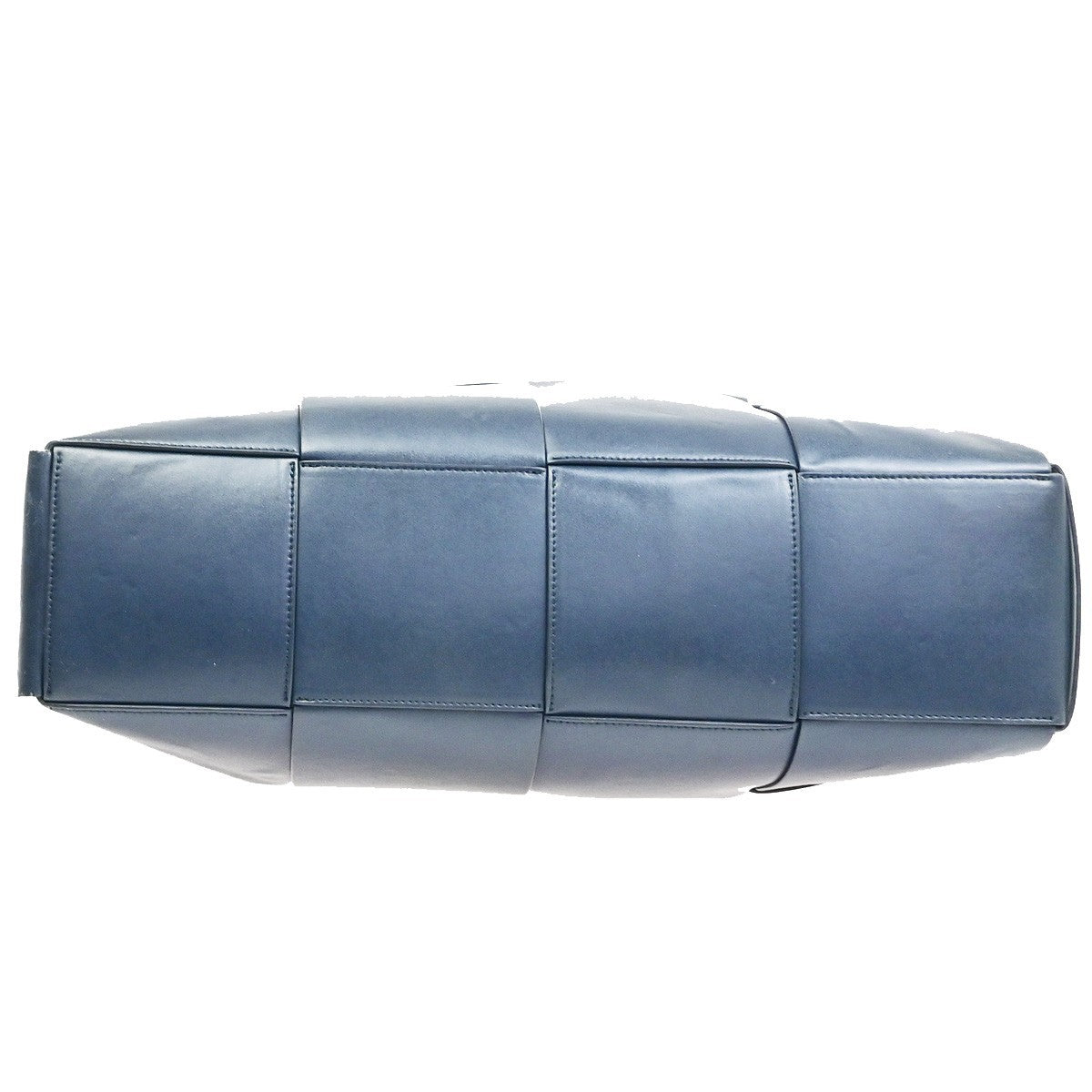 BOTTEGA VENETA Logo Arco Tote Shoulder Hand Bag Leather Blue Italy 21RQ049