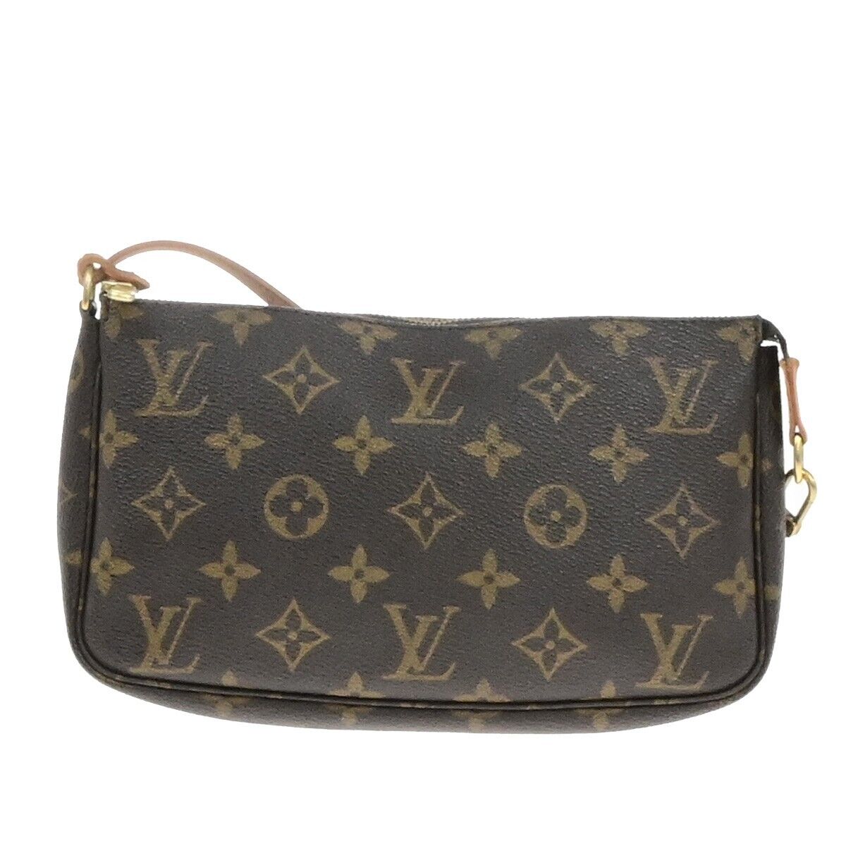 LOUIS VUITTON Pochette Accessoires Hand Bag Monogram Leather BN M51980 82EE115