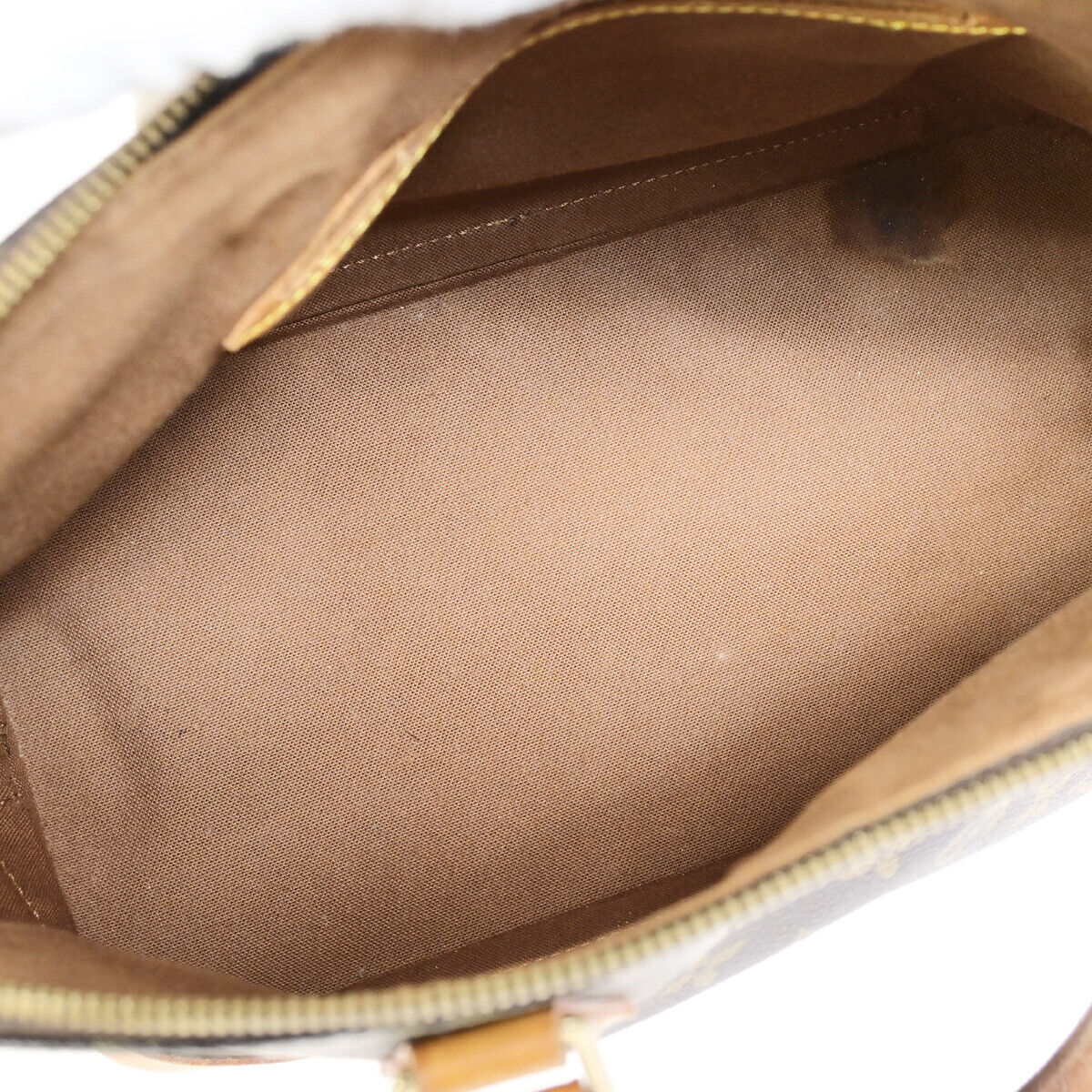 LOUIS VUITTON LV Logo Alma Hand Bag Monogram Leather Brown U.S.A. M51130 30YF593