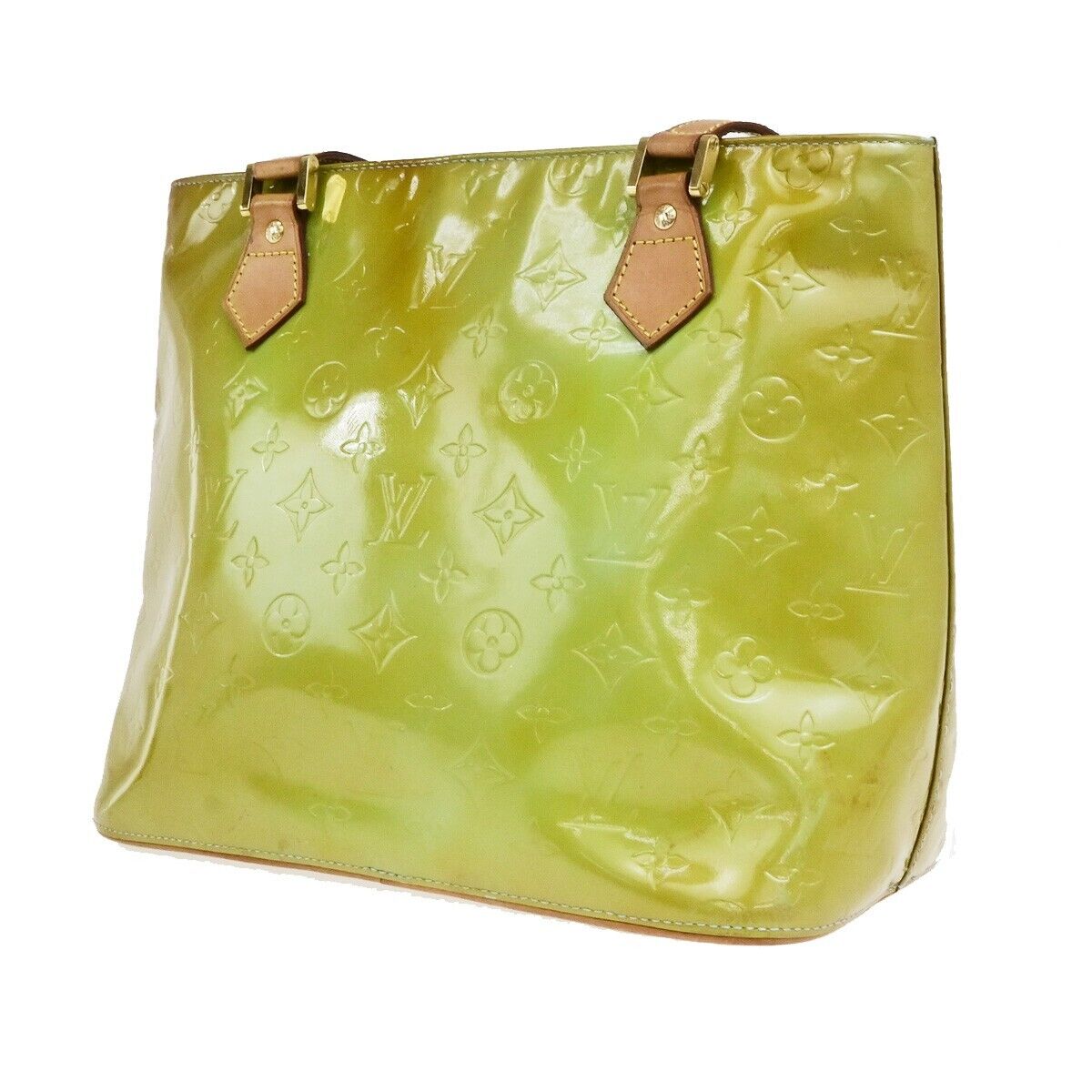 LOUIS VUITTON Houston Shoulder Bag Monogram Vernis Leather Yellow M91303 09ED927