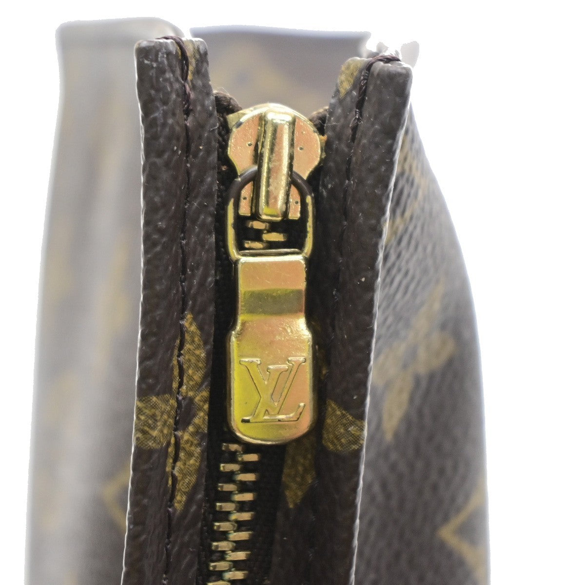 LOUIS VUITTON Poche Toilette 19 Clutch Pouch Bag Monogram Leather M47544 02SA173