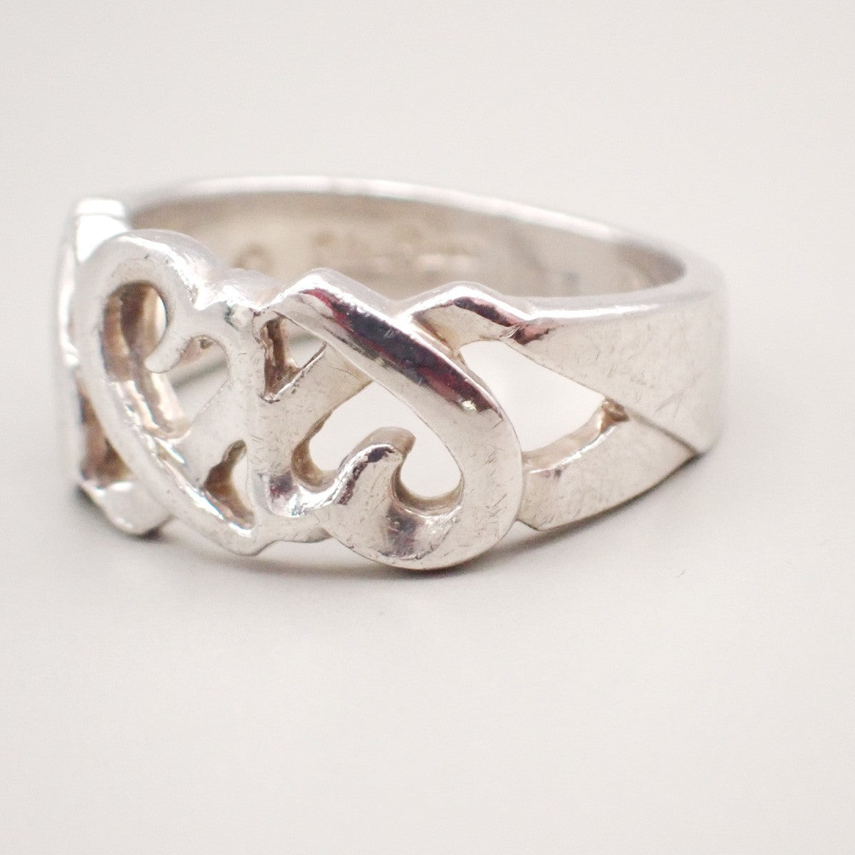 TIFFANY & CO. Paloma Picasso Loving Heart Ring US6 JP12 Silver Ag 925 07KD048