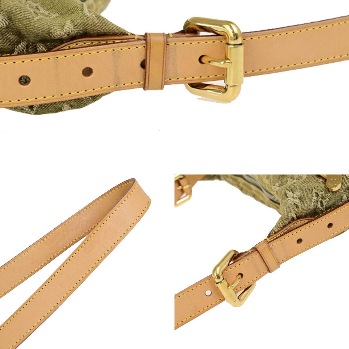 LOUIS VUITTON Baggy PM Shoulder Bag Monogram Denim Leather GN M95213 653RK693