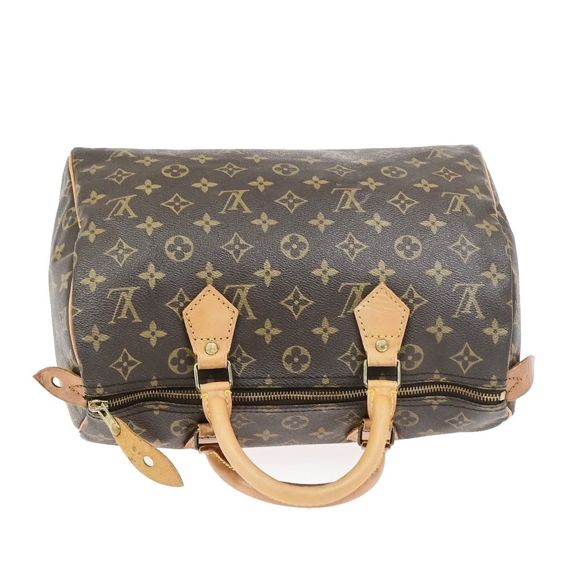 LOUIS VUITTON Speedy 30 Travel Hand Bag Monogram Leather Brown M41526 20KD153