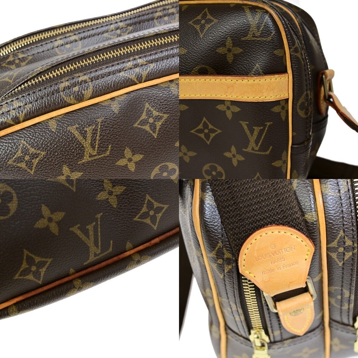 LOUIS VUITTON Reporter PM Crossbody Shoulder Bag Monogram Leather M45254 18EB388