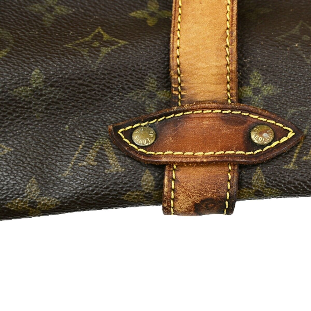 LOUIS VUITTON Saumur 35 Shoulder Bag Monogram Leather BN France M42254 33EC935