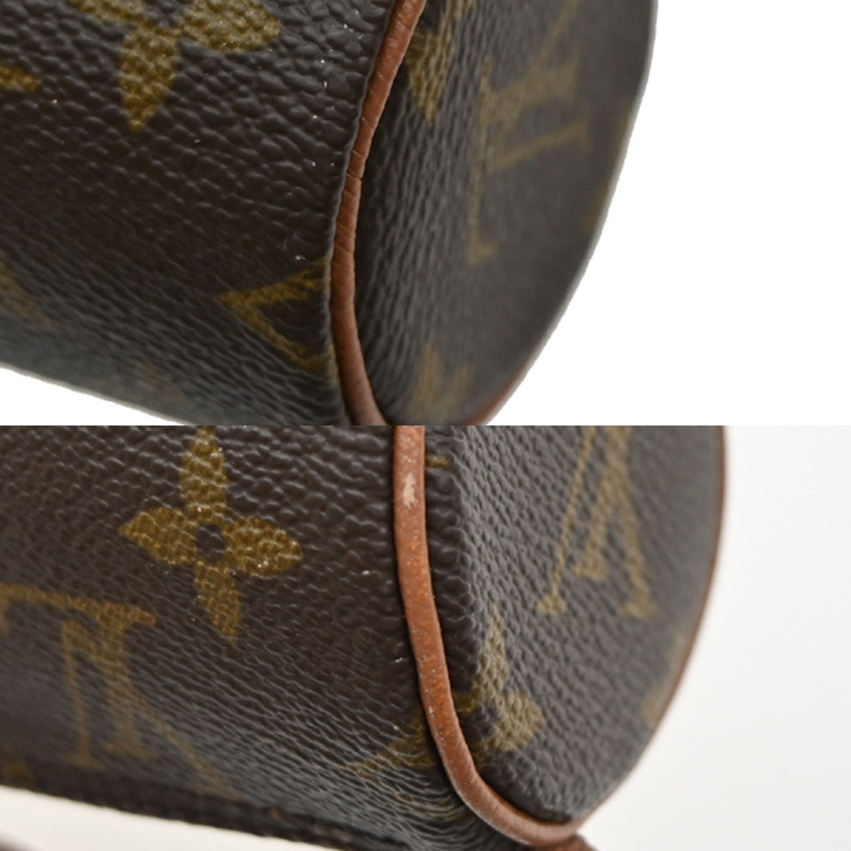 LOUIS VUITTON Mini Papillon Pouch Hand Bag Monogram Brown France 62SA088