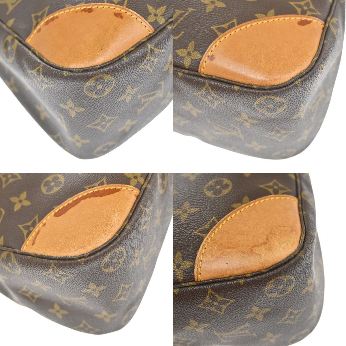 LOUIS VUITTON Boulogne 35 Shoulder Bag Monogram Leather Brown M51260 88YJ095