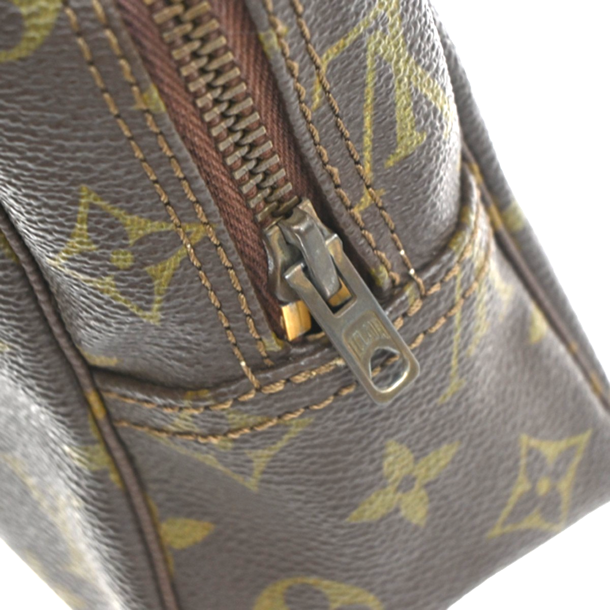 LOUIS VUITTON Trousse Toilette 28 Clutch Hand Bag Monogram Brown M47522 66YJ215