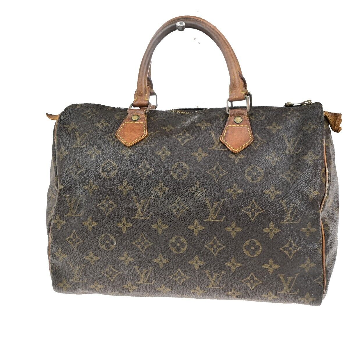 LOUIS VUITTON Speedy 30 Travel Hand Bag Monogram Leather Brown M41526 67ED027