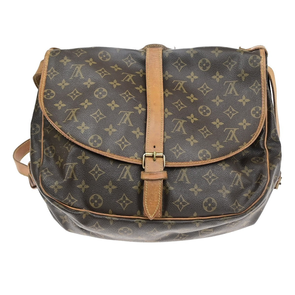 LOUIS VUITTON Saumur 35 Shoulder Bag Monogram Leather BN France M42254 80YJ223