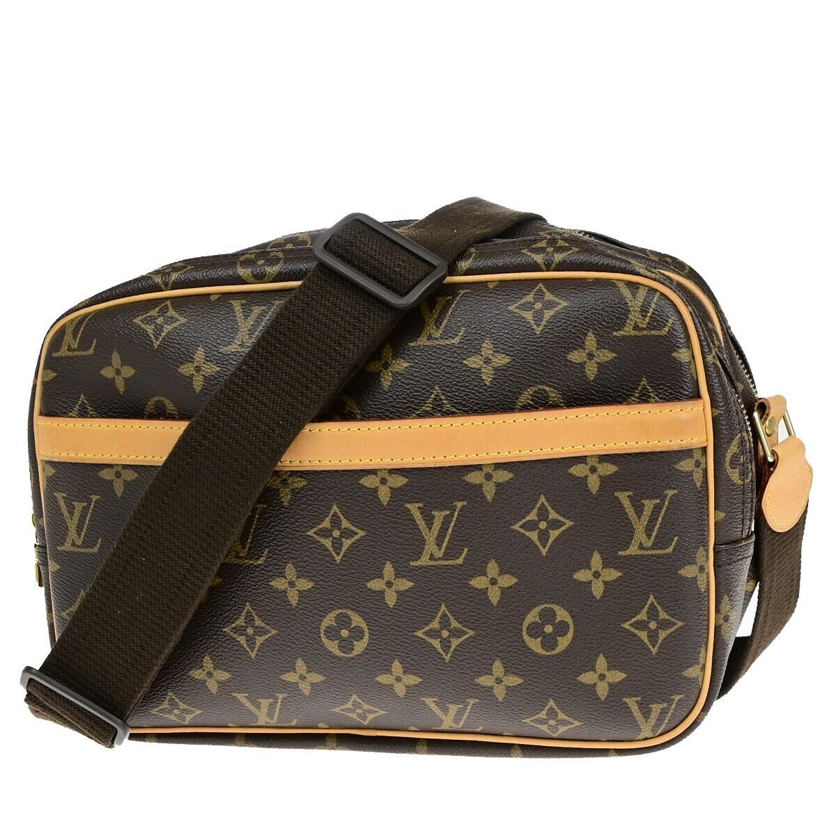 LOUIS VUITTON Reporter PM Crossbody Shoulder Bag Monogram Leather M45254 95EB829