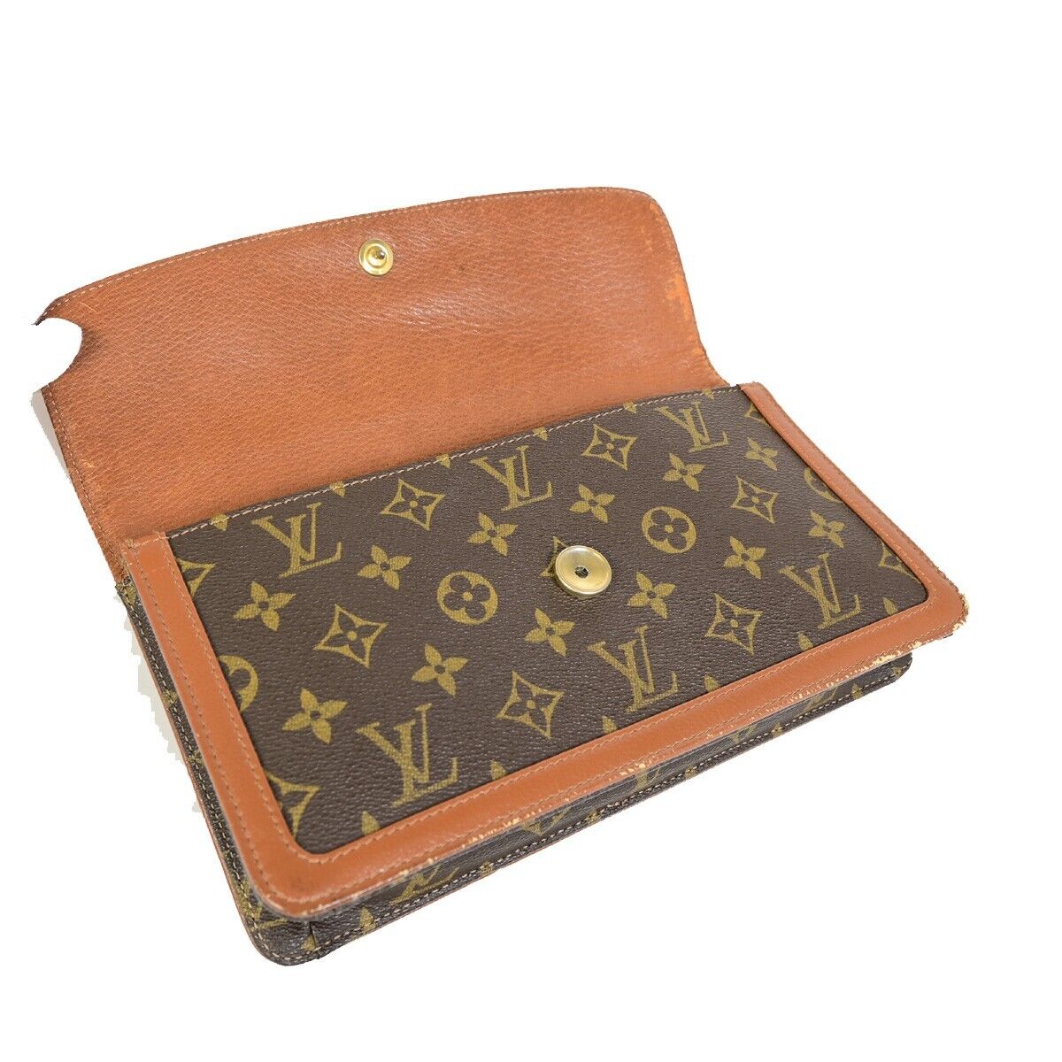 LOUIS VUITTON Pochette Dam PM Clutch Hand Bag Monogram Leather BN M51812 09EC595