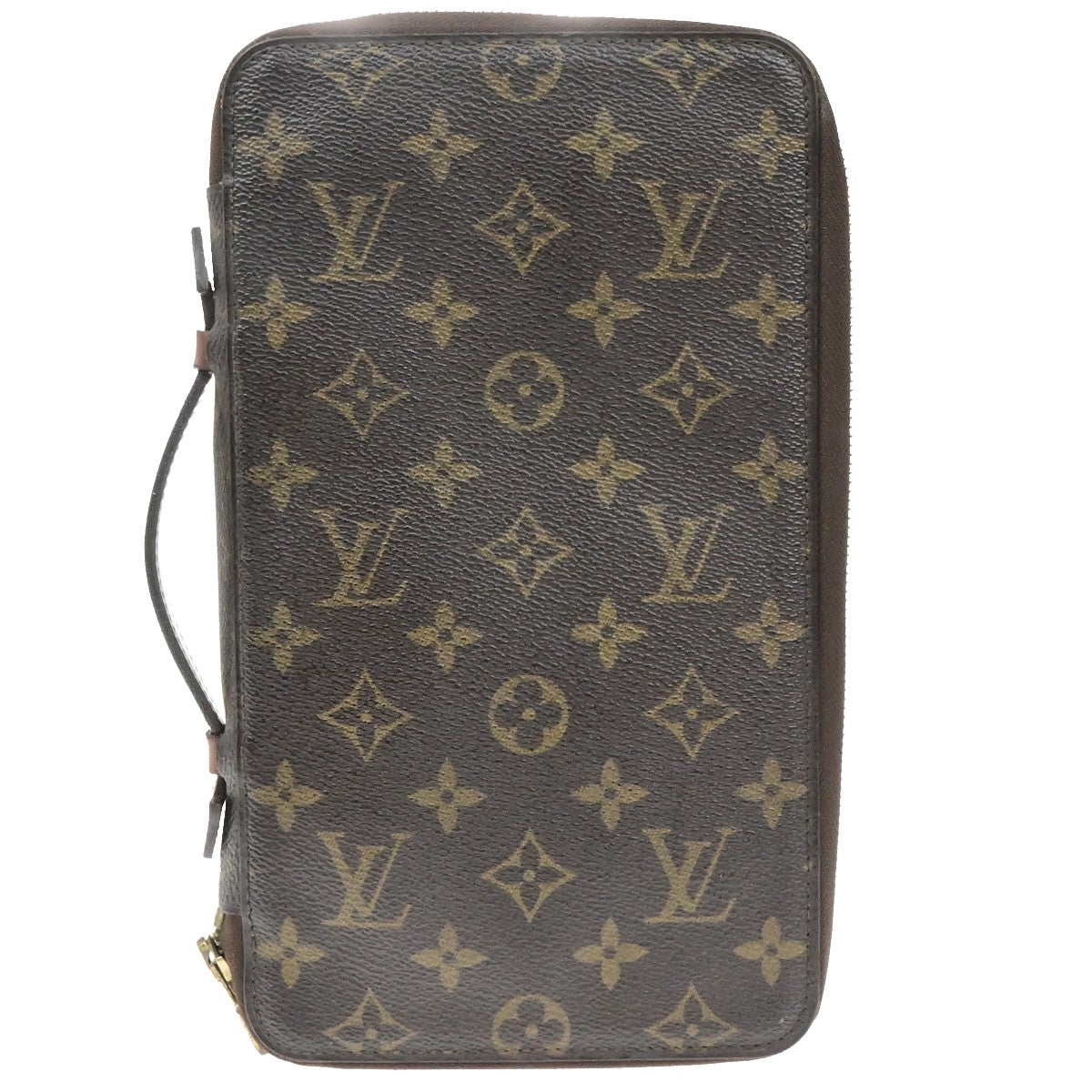 LOUIS VUITTON Poche Escapade Bifold Wallet Monogram Leather Brown M60113 38YH186