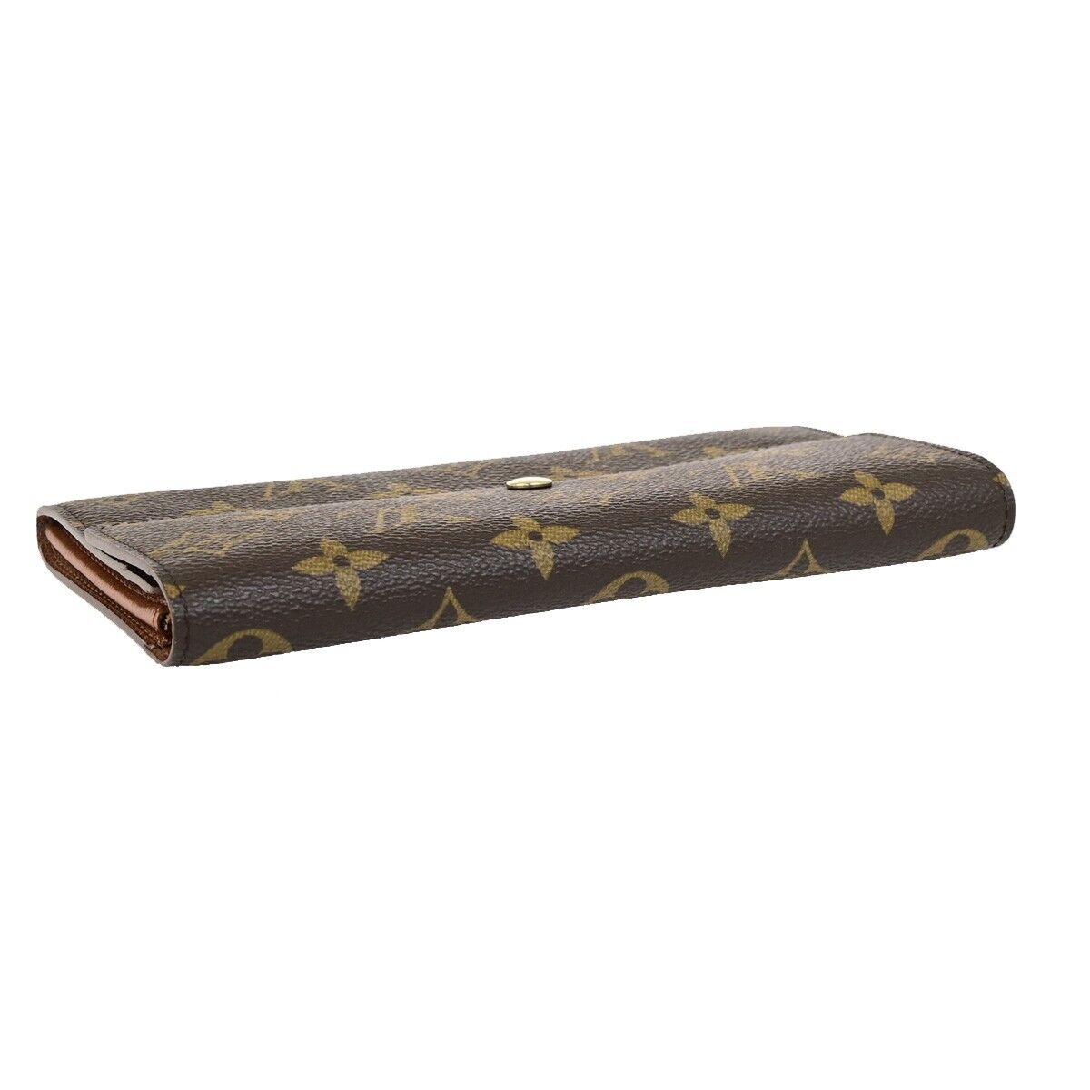 LOUIS VUITTON Porte Monnaie Credit Long Wallet Monogram Leather M61725 30FB263