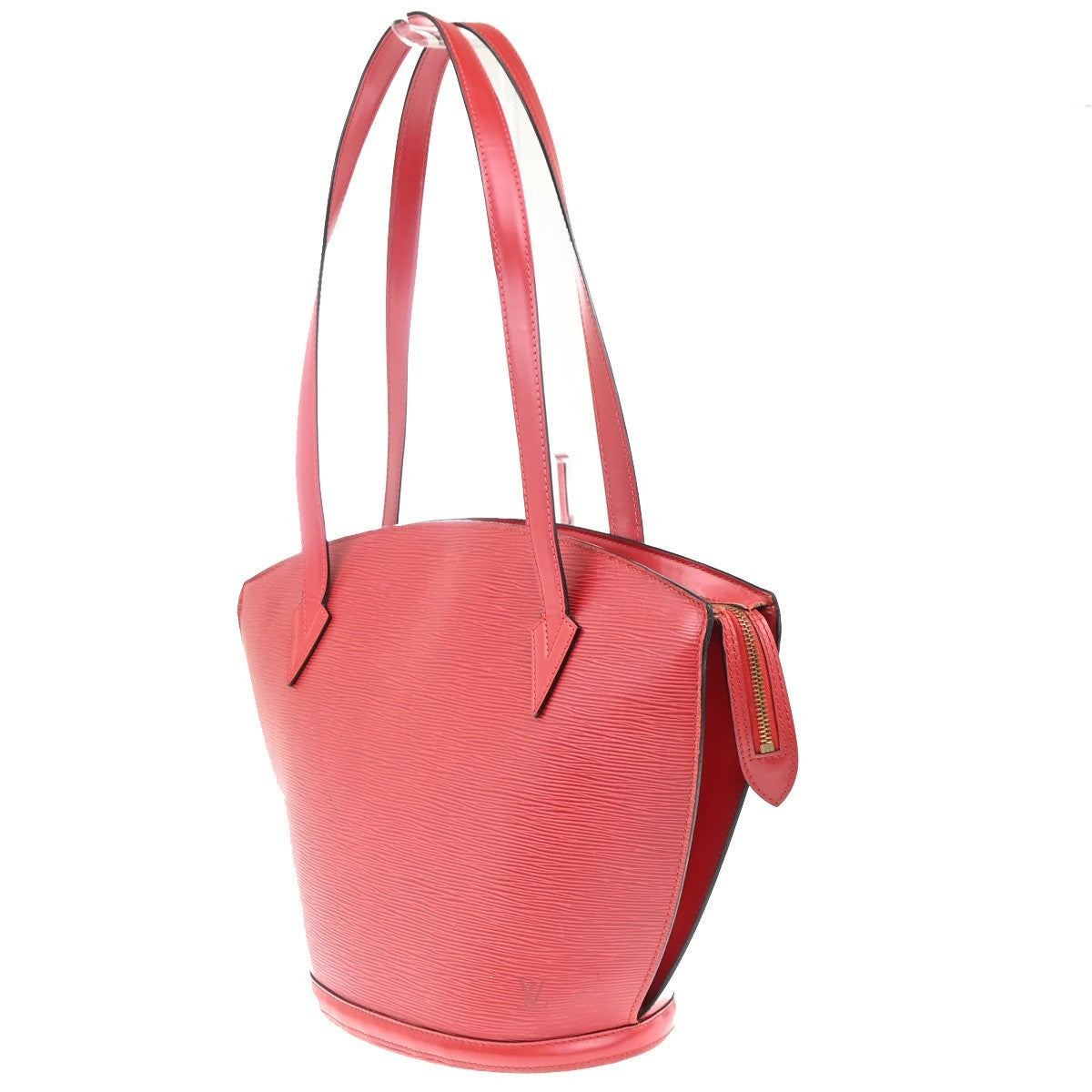 LOUIS VUITTON LV Saint Jacques Hand Bag Epi Leather Red France M52267 32MA233