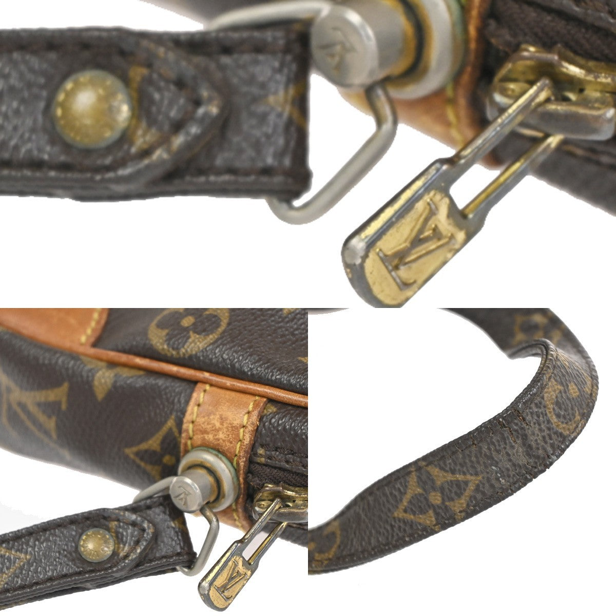 LOUIS VUITTON Marly Dragonne GM Clutch Hand Bag Monogram Brown M51825 63KC731
