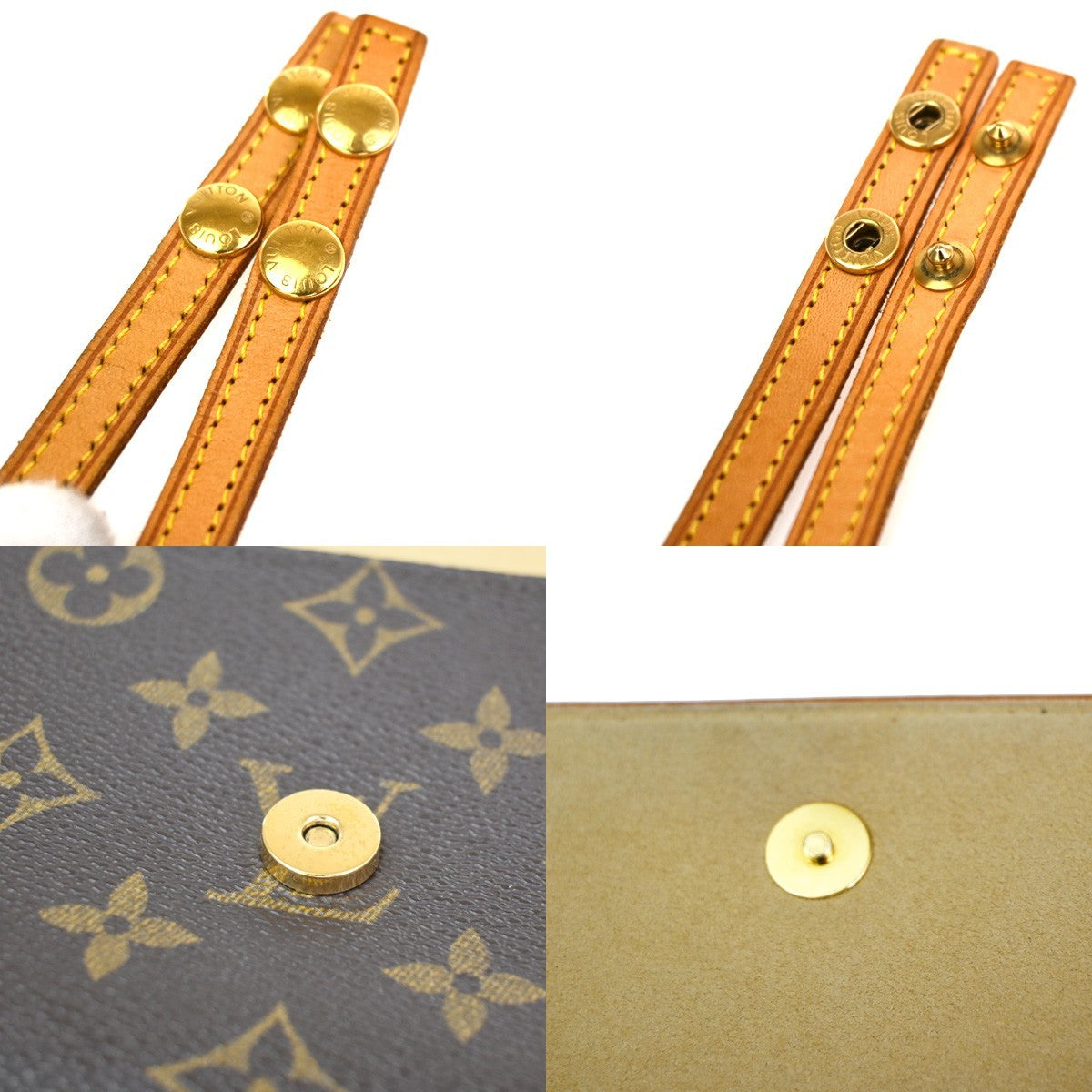 LOUIS VUITTON Pochette Twin GM 2Way Shoulder Bag Monogram Brown M51852 70CA948
