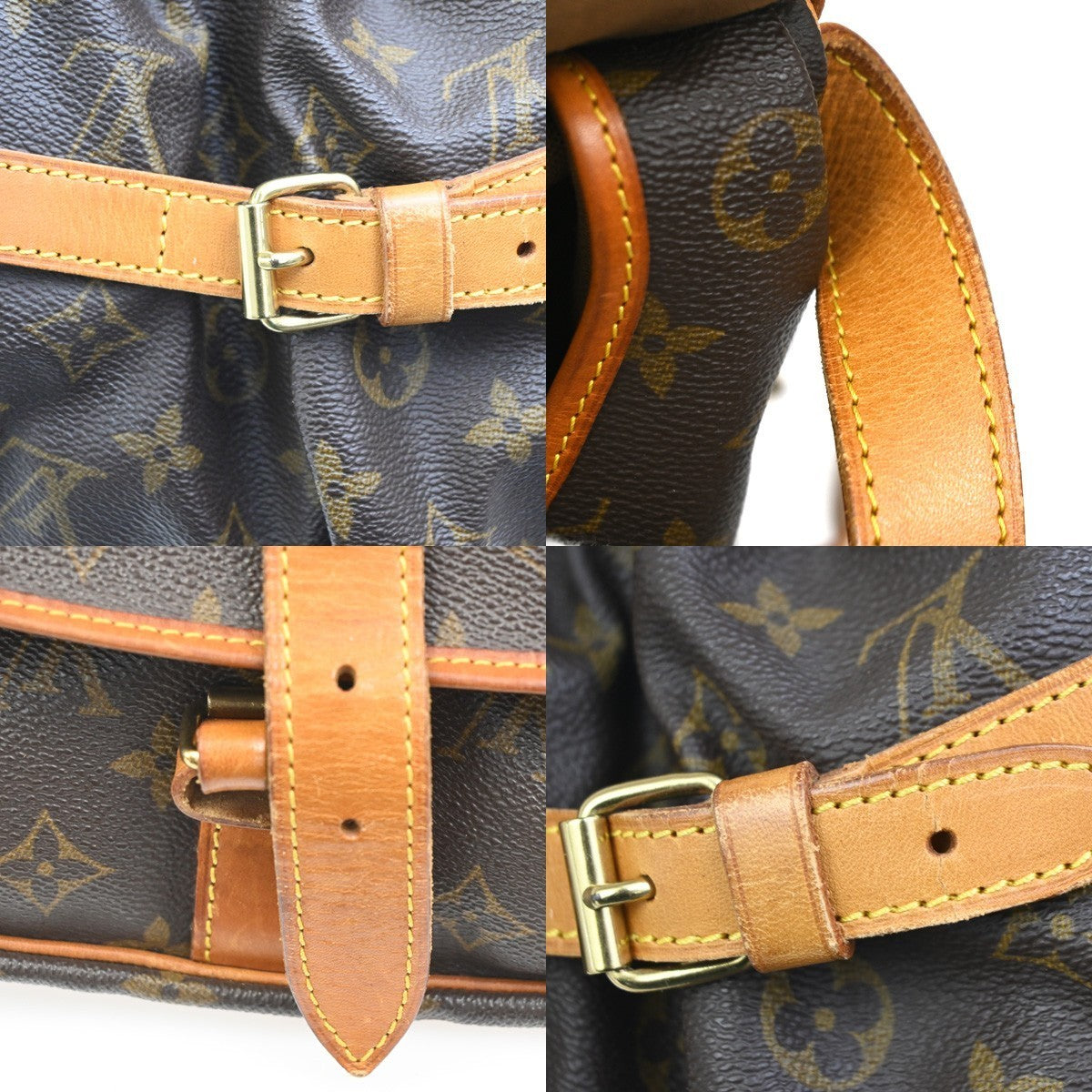 LOUIS VUITTON Saumur 35 Shoulder Bag Monogram Leather BN France M42254 74MA058