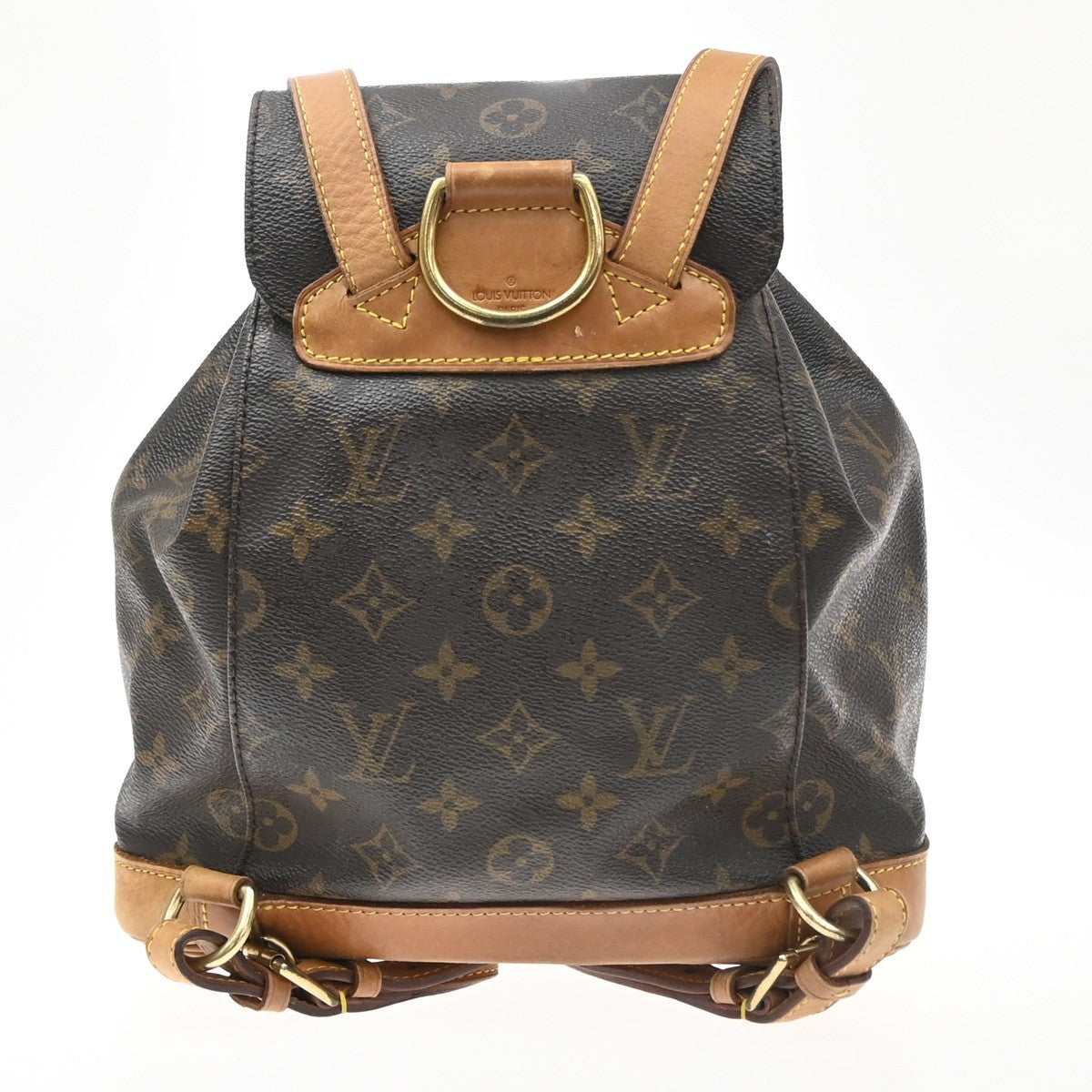 LOUIS VUITTON Montsouris MM Backpack Bag Monogram Leather Brown M51136 72SA234