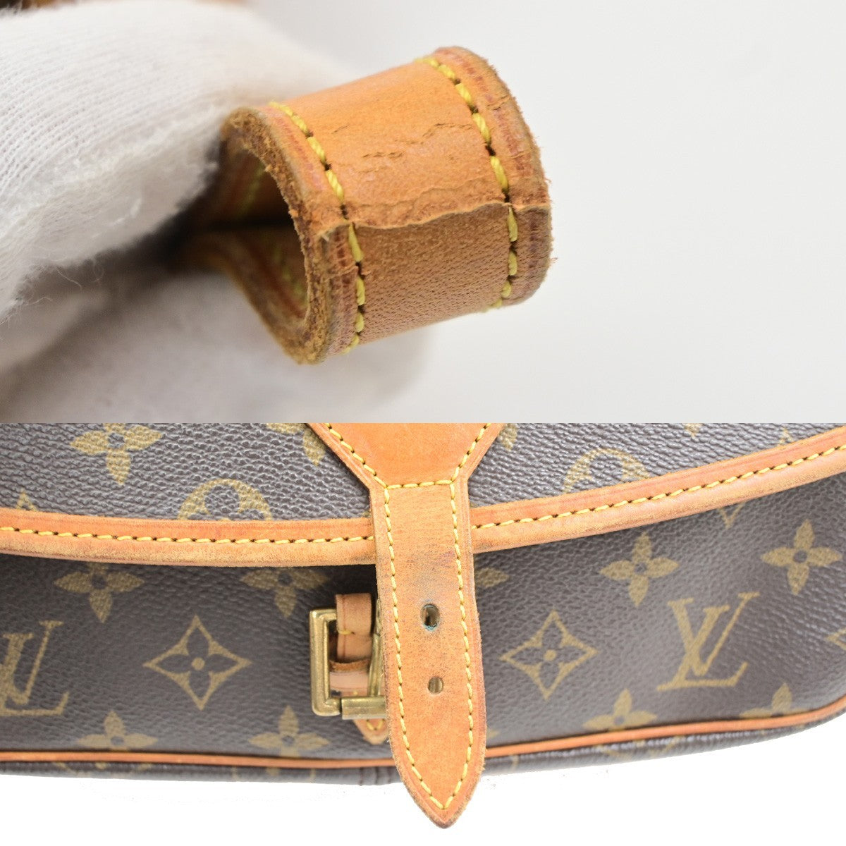 LOUIS VUITTON Sologne Shoulder Bag Monogram Leather Brown France M42250 16PA130