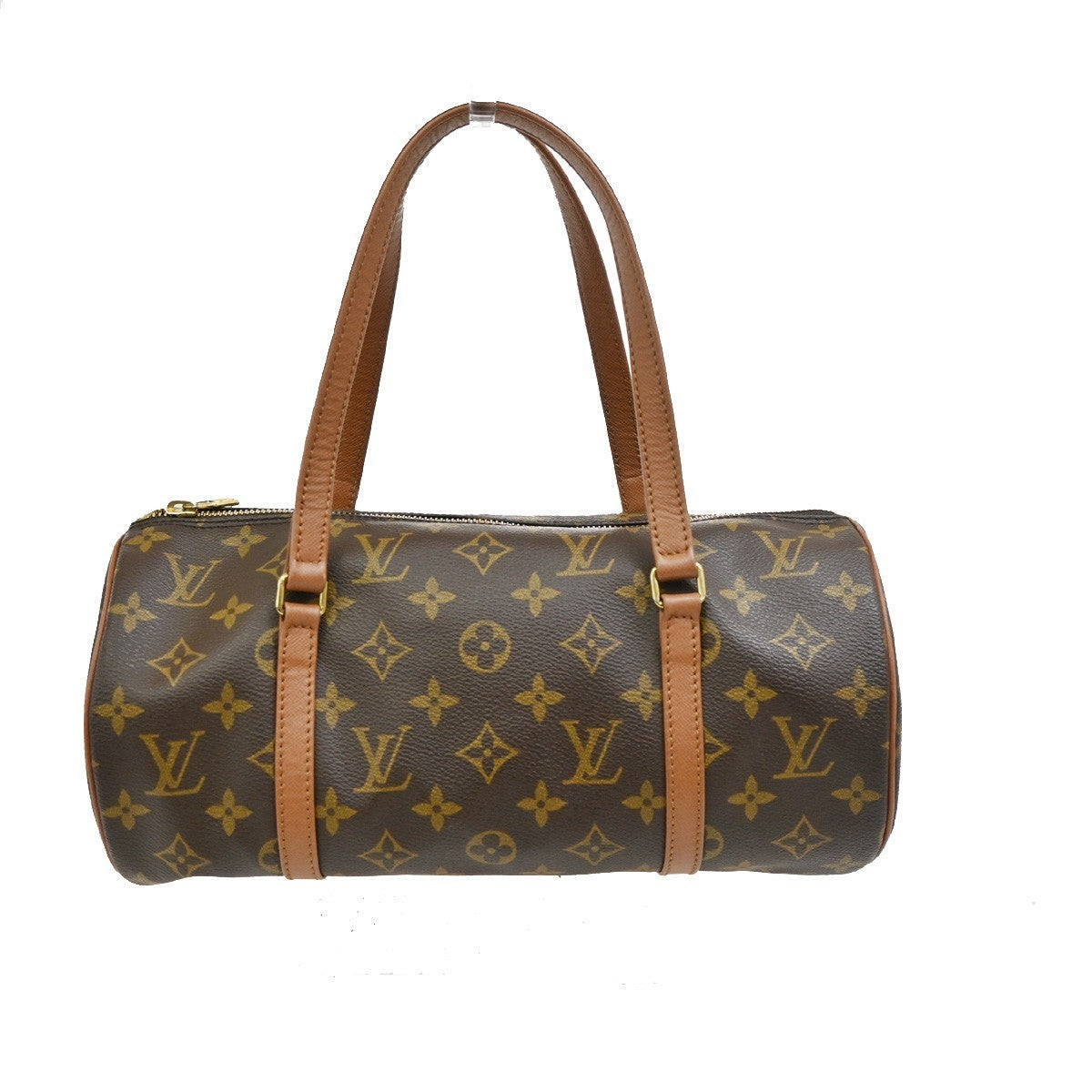 LOUIS VUITTON Logo PAPILLON 30 Hand Bag Monogram Leather Brown M51365  73TA131