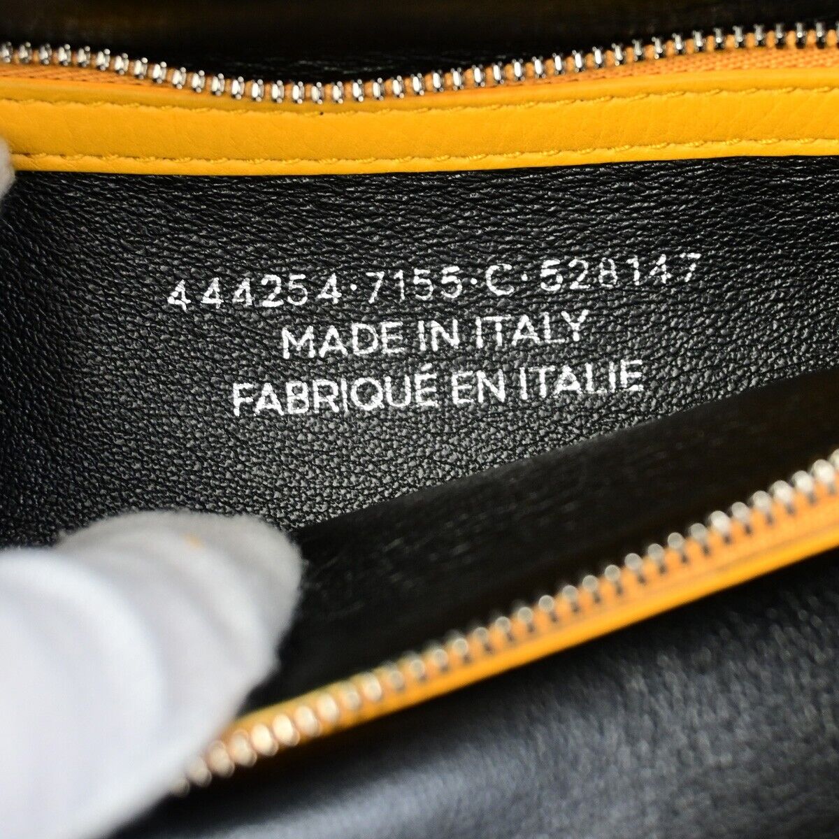BALENCIAGA Logo 2Way Shoulder Hand Bag Leather Yellow Silver 87ED917