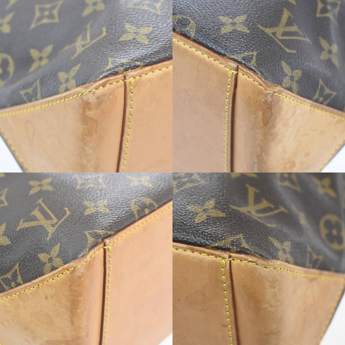 LOUIS VUITTON Cabas Piano Shoulder Bag Monogram Leather Brown M51148 84MA448