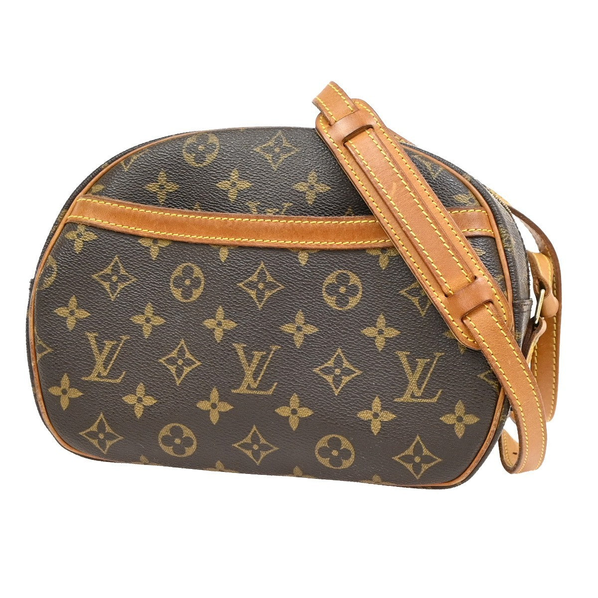 LOUIS VUITTON Blois Crossbody Shoulder Bag Monogram Leather Brown M51221 88MA014