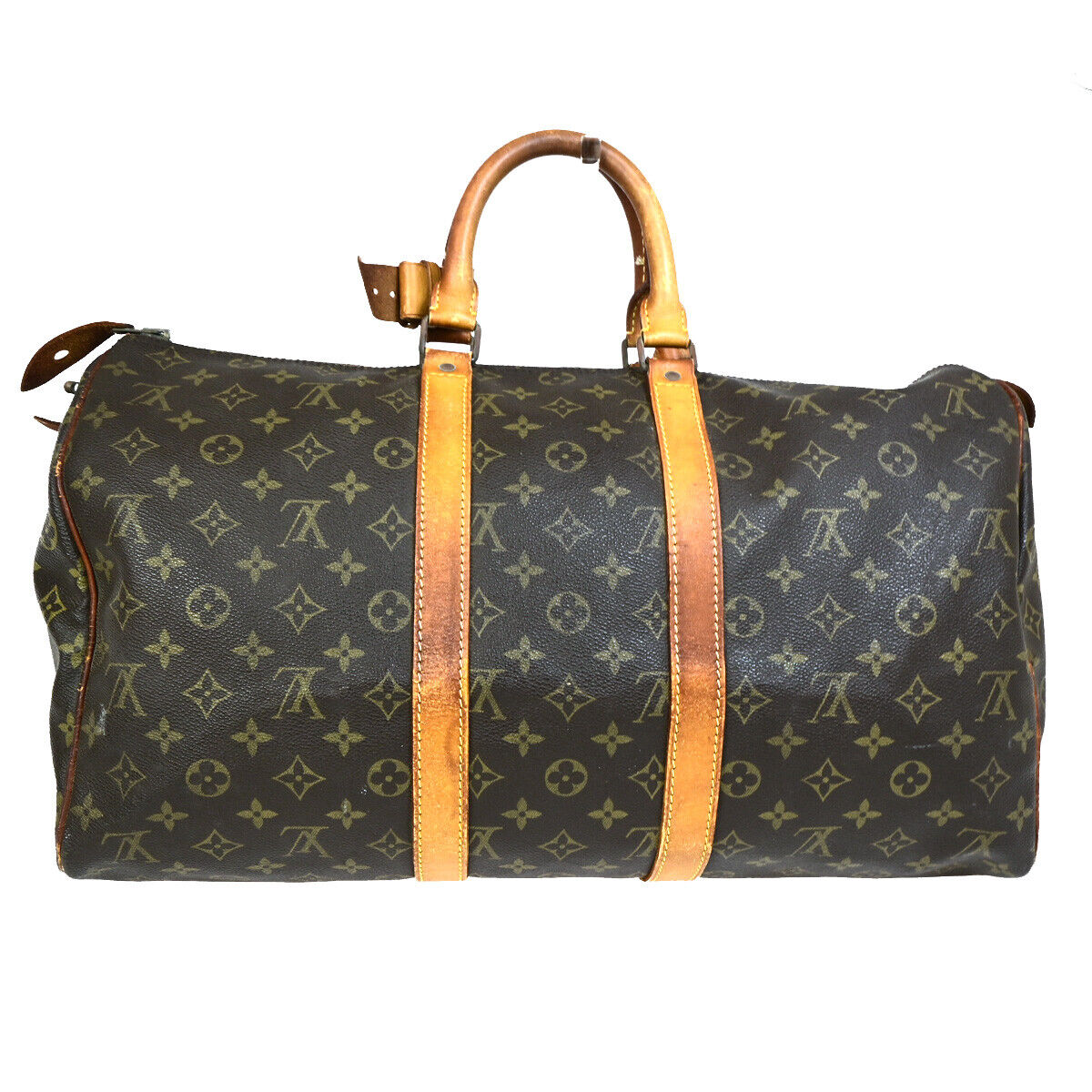 LOUIS VUITTON Keepall 45 Travel Hand Bag Monogram Leather Brown M41428 64SJ094
