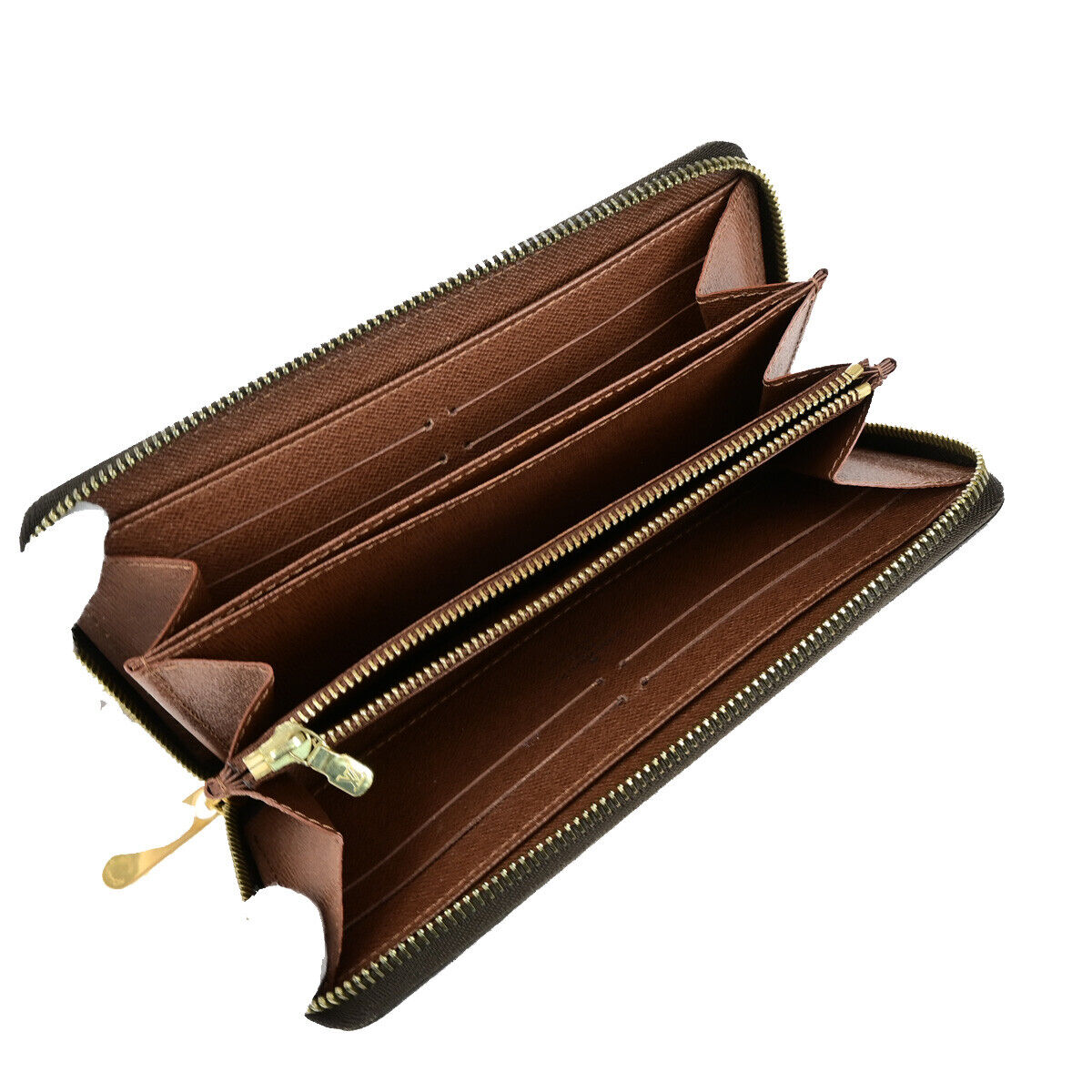 LOUIS VUITTON Zippy Wallet Long Purse Monogram Rose Brown M93759 18YG745