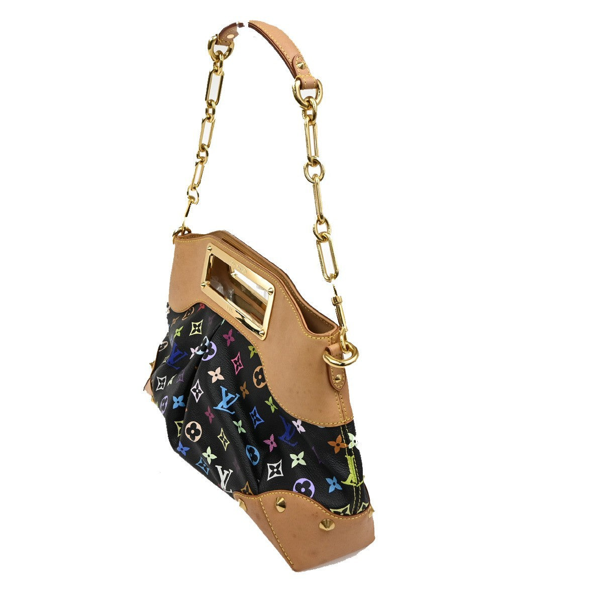 LOUIS VUITTON Judy MM Noir Shoulder Bag Multicolor Monogram M40256 667RL581