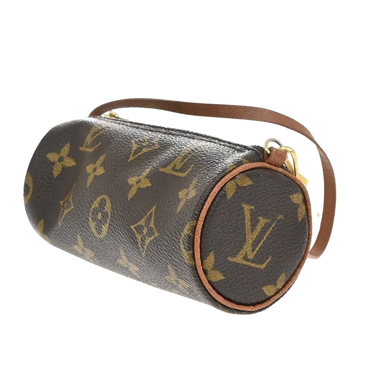 LOUIS VUITTON Pochette Papillon Hand Bag Monogram Leather Brown M51380 62EG018