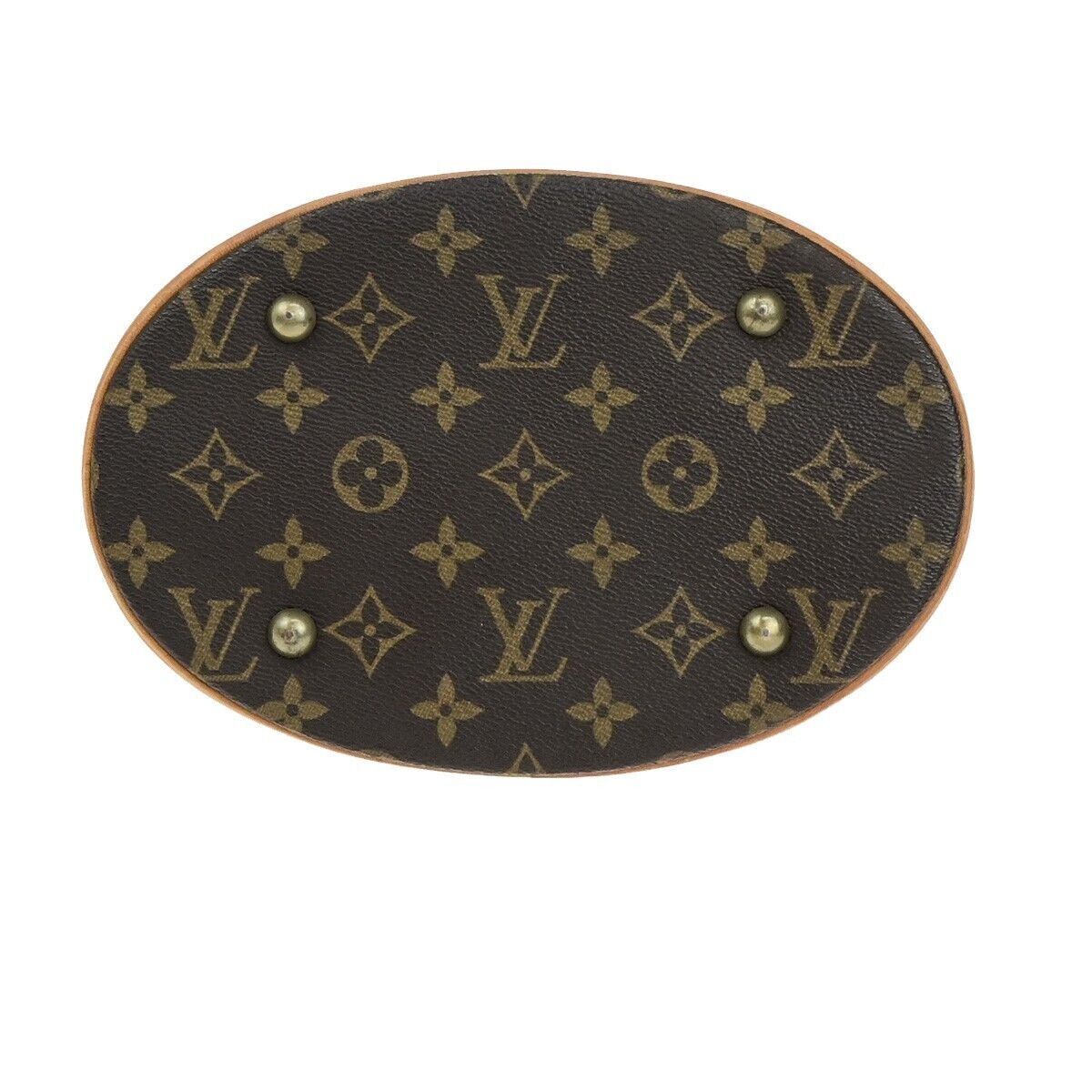 LOUIS VUITTON BUCKET PM Shoulder Tote Bag Monogram Leather Brown M42238 70ED233