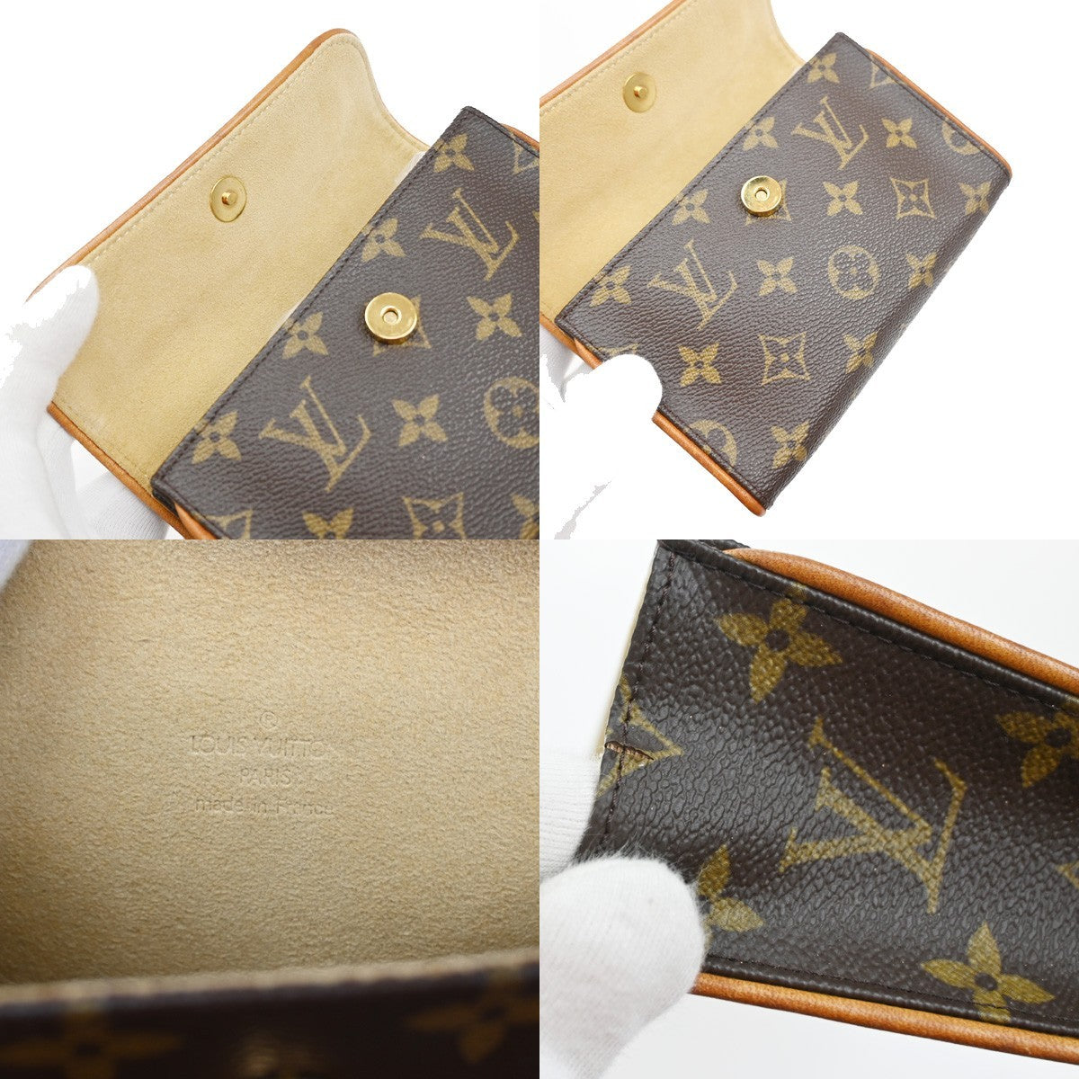 LOUIS VUITTON Pochette Florentine Bum Bag Monogram Leather Brown M51855 65SA091
