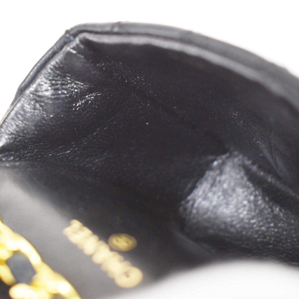 CHANEL CC Mini Matelasse Bag Charm Chain Belt Set Leather Black GHW 620RC928