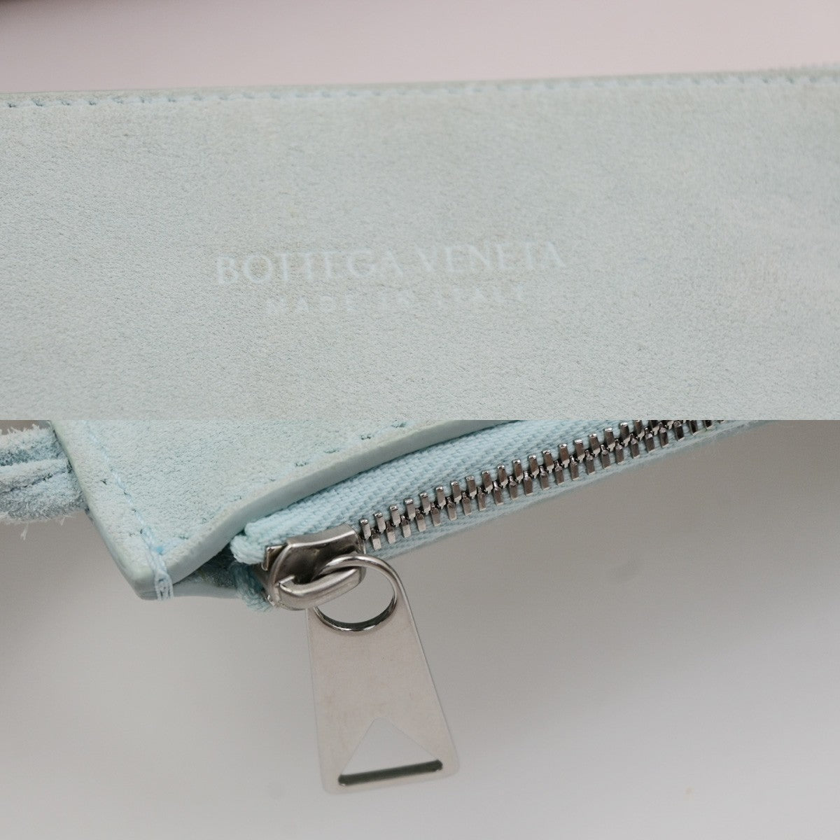 BOTTEGA VENETA Logo Arco Tote Shoulder Hand Bag Leather Blue Italy 21RQ049