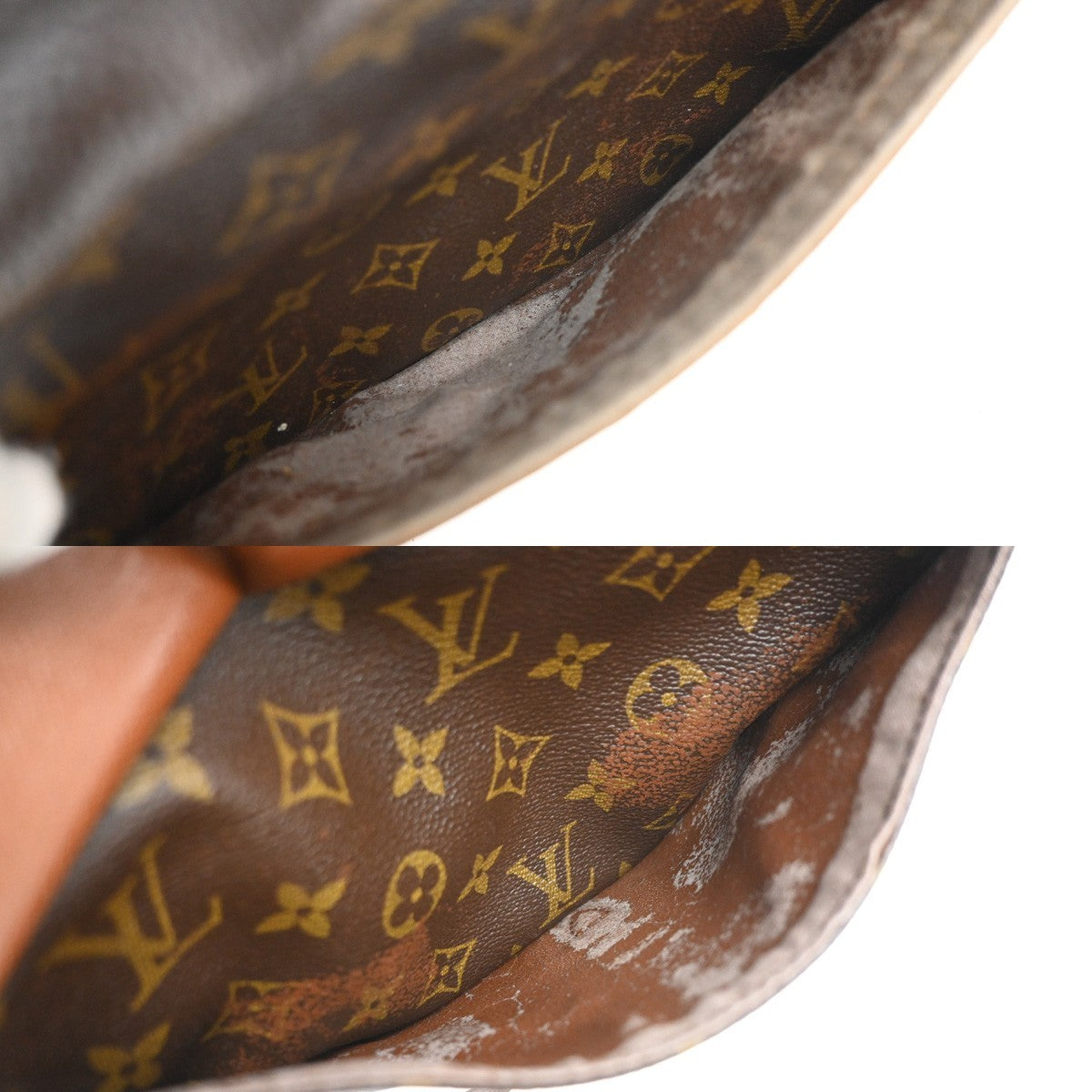 LOUIS VUITTON Jeune Fille MM Shoulder Bag Monogram Leather Brown M51226 67MA539