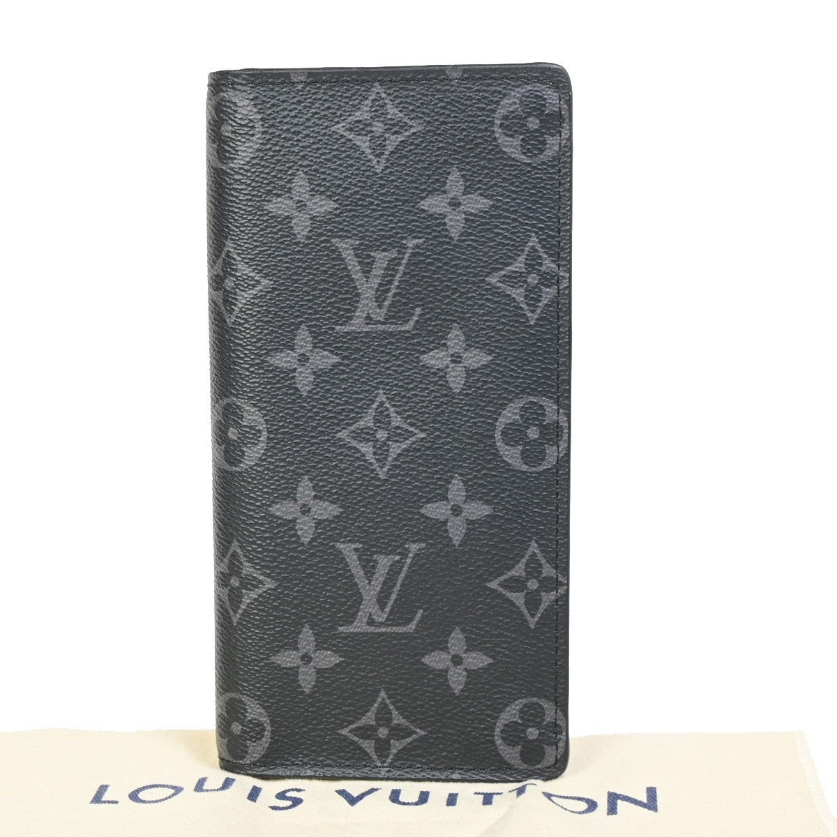 LOUIS VUITTON Portefeuille Brazza Long Wallet Monogram Eclipse BK M61697 88RL434