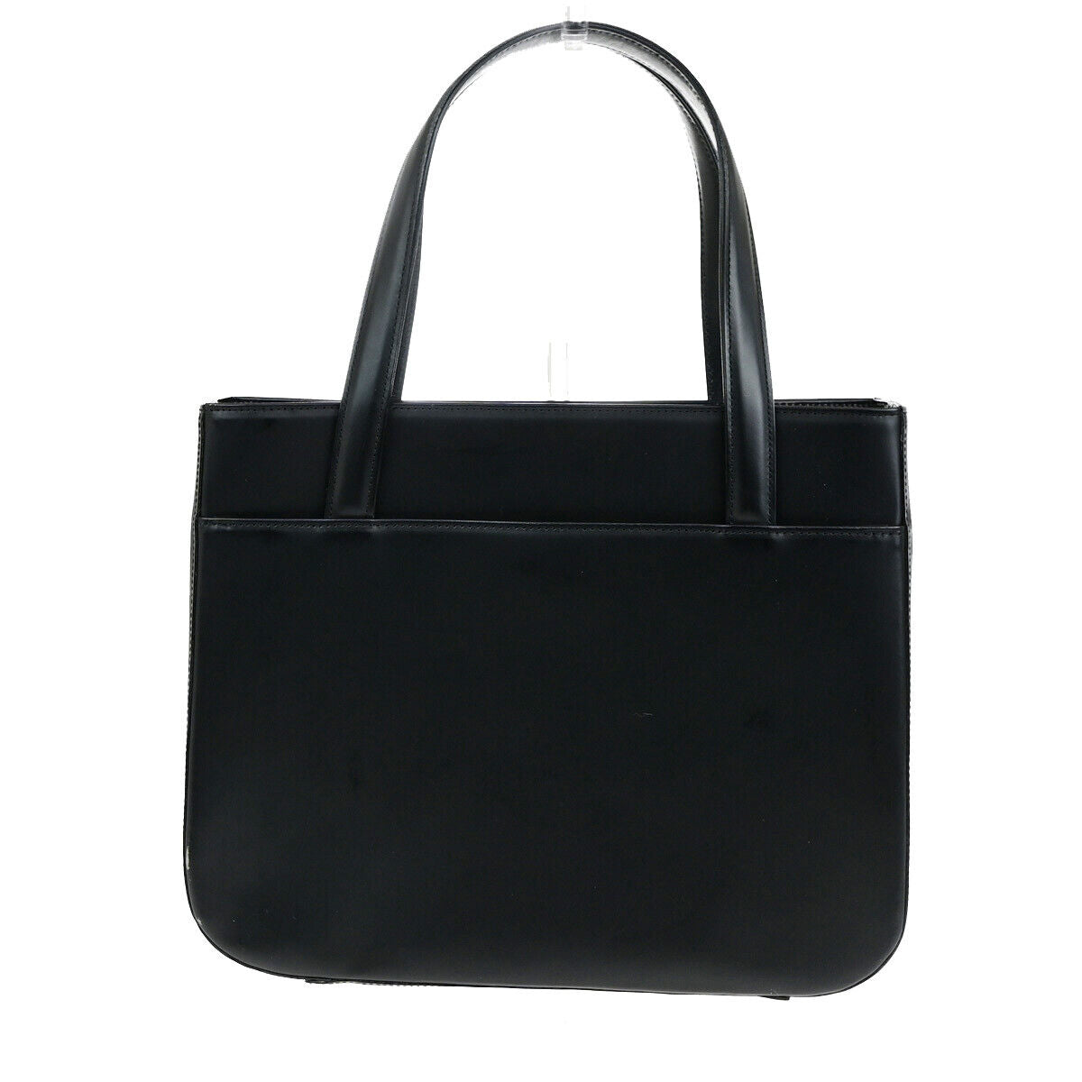 Burberrys Logo Nova Check Hand Tote Bag Canvas Leather Black Beige 31YG606