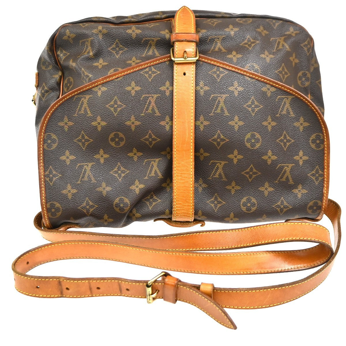 LOUIS VUITTON Saumur 35 Shoulder Bag Monogram Leather BN France M42254 88CA793