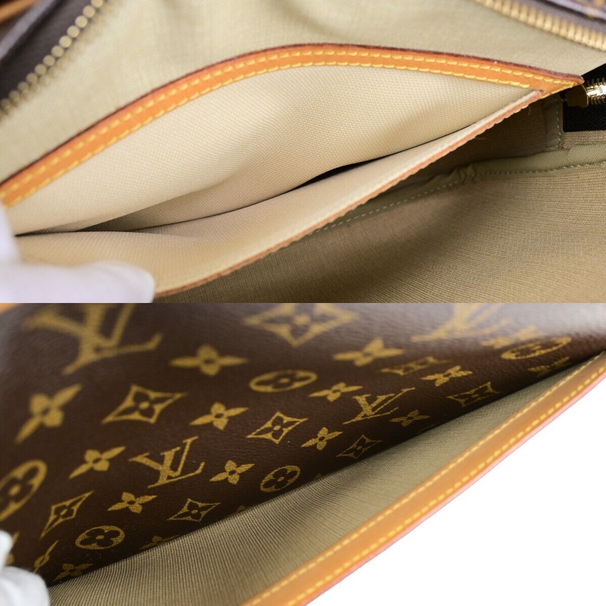 LOUIS VUITTON Reporter PM Crossbody Shoulder Bag Monogram Leather M45254 98ED258