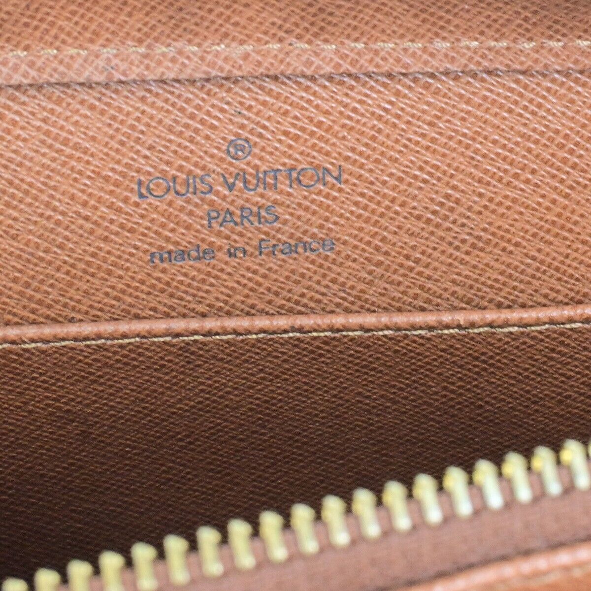 LOUIS VUITTON Orsay Clutch Hand Bag Monogram Leather Brown France M51790 30ED859