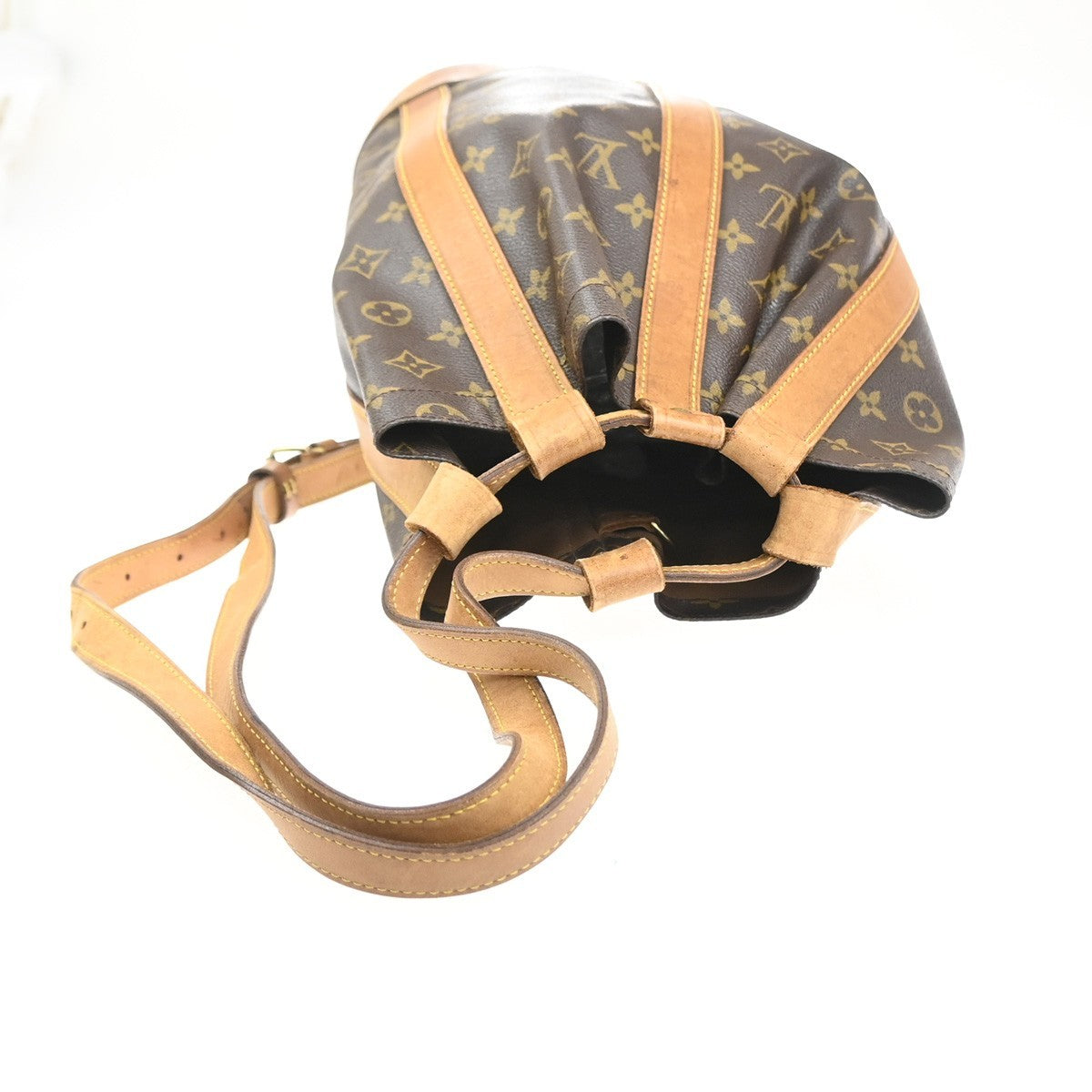 LOUIS VUITTON LV Randonnee PM Shoulder Bag Monogram Leather Brown M42243 35MA524