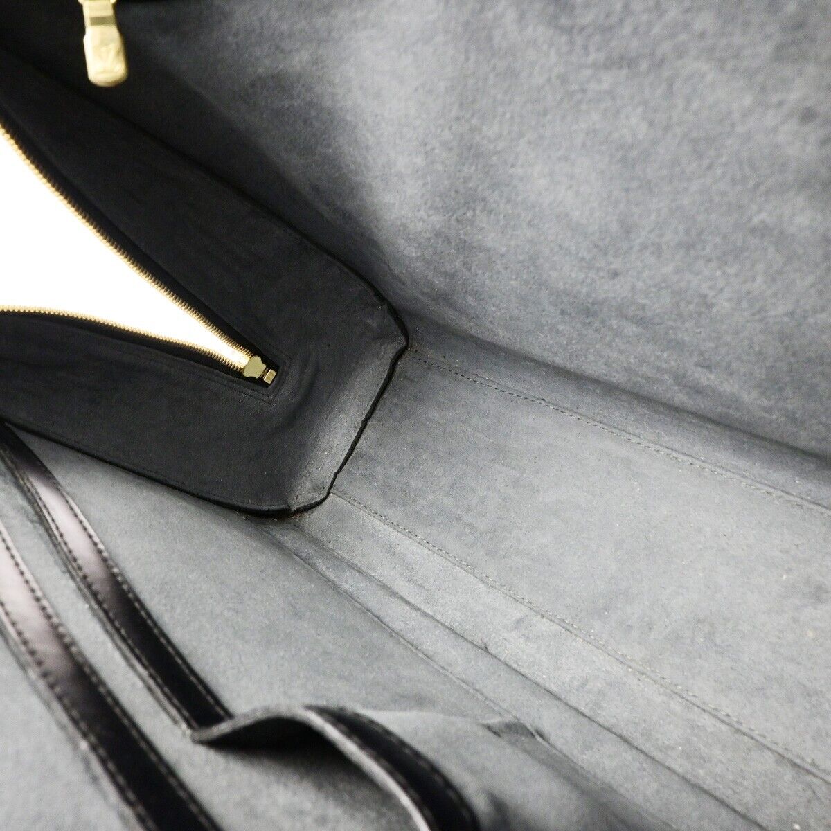 LOUIS VUITTON LV Logo Sorbonne Hand Bag Epi Leather Black France M54512 35ED052