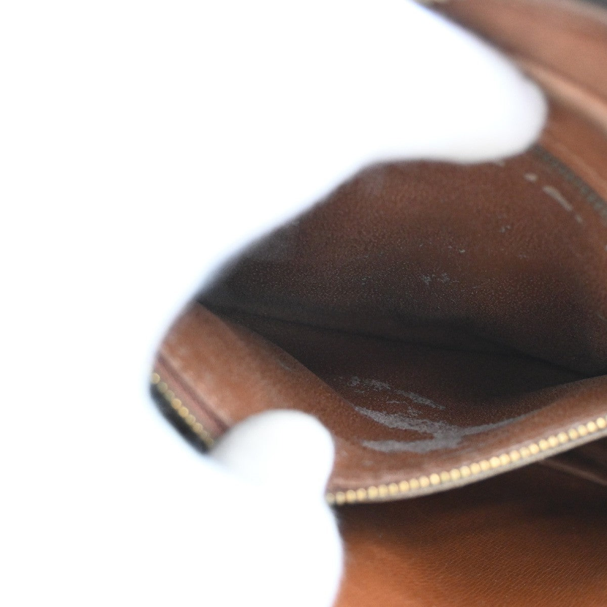 LOUIS VUITTON Jeune Fille PM Shoulder Bag Monogram Leather Brown M51227 33SA089