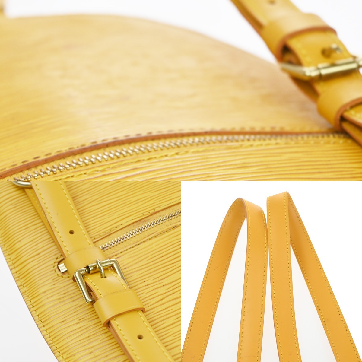 LOUIS VUITTON LV Mabillon Backpack Bag Epi Leather Yellow France M52232 34SA111