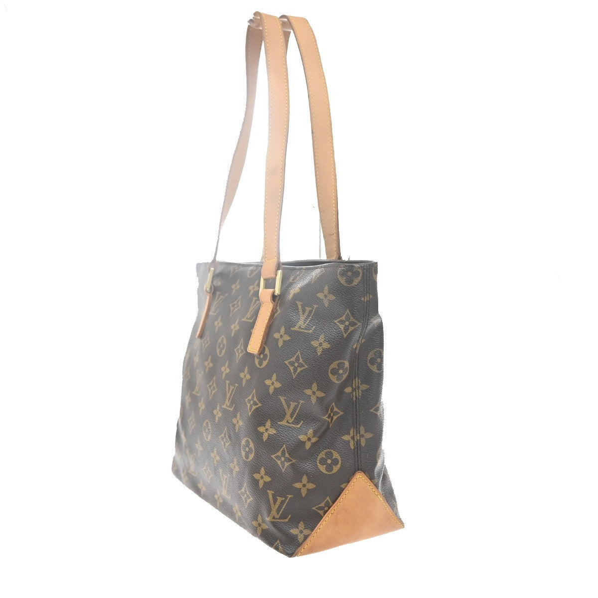 LOUIS VUITTON Cabas Piano Shoulder Bag Monogram Leather Brown M51148 70EF801